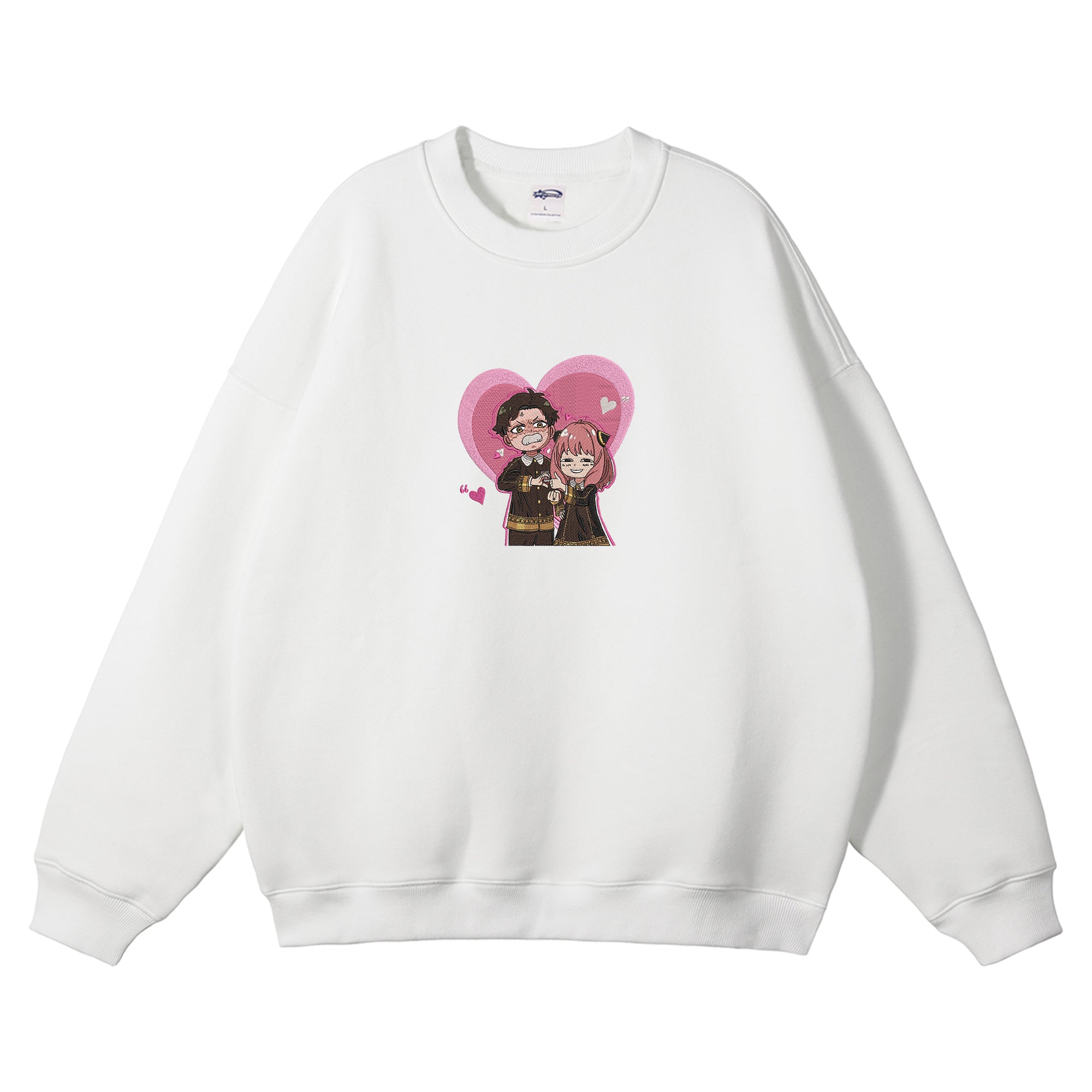 Anya Forger Damian Desmond Embroidered Crewneck Sweatshirt