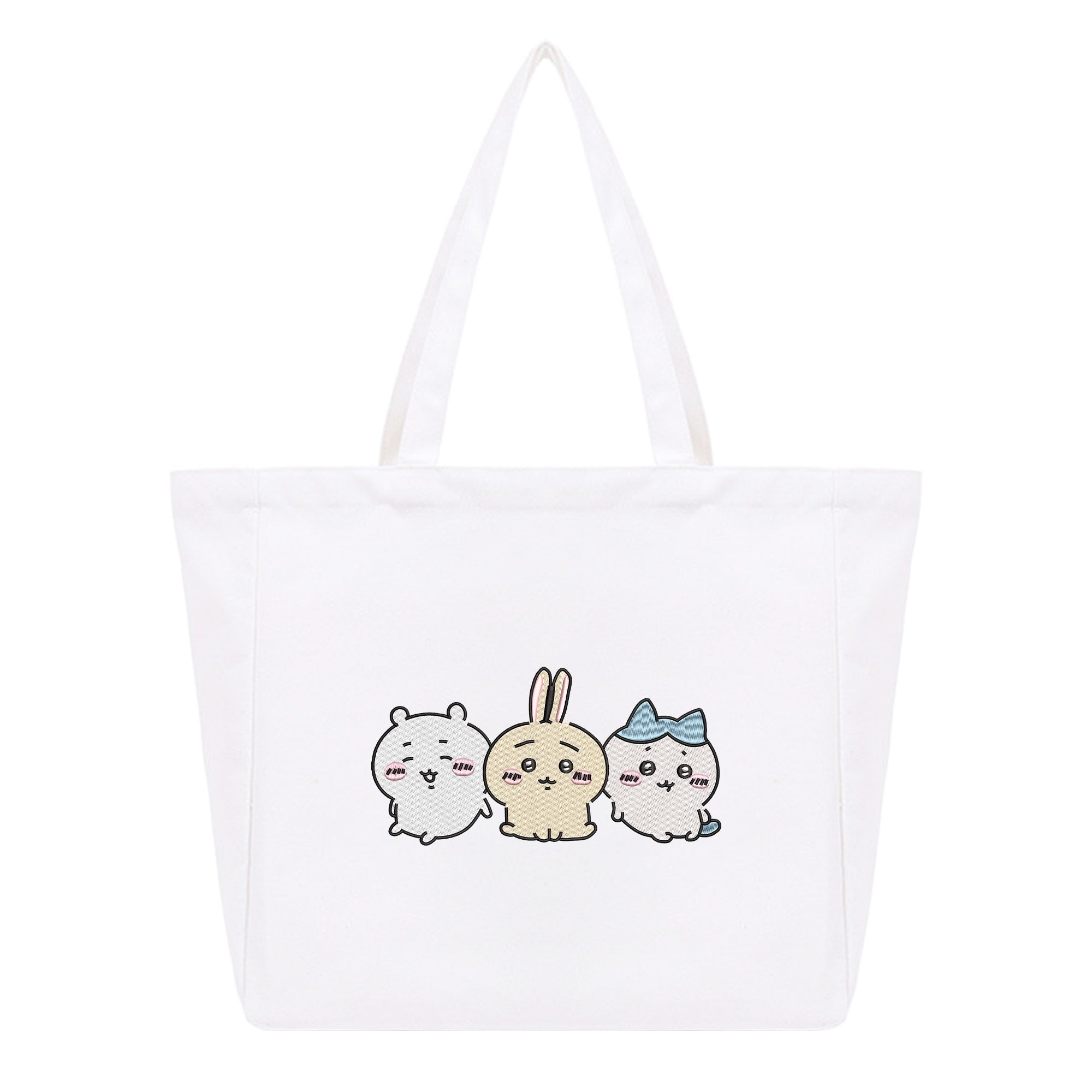 Chiikawa Embroidery Cotton Tote Bag