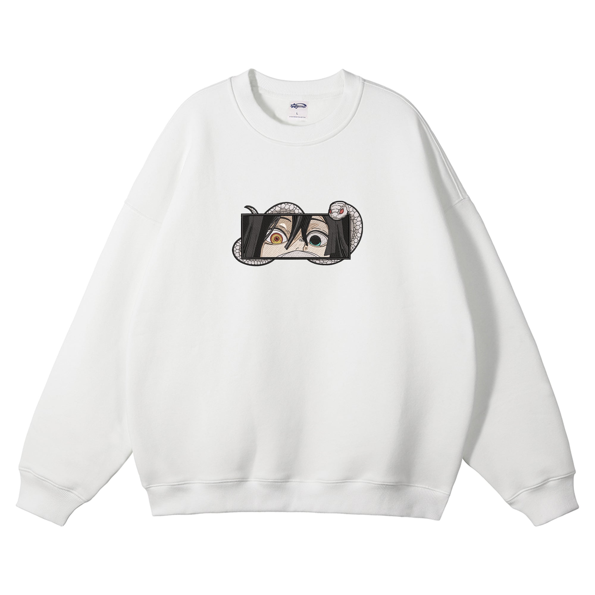 Iguro Obanai Embroidered Crewneck Sweatshirt