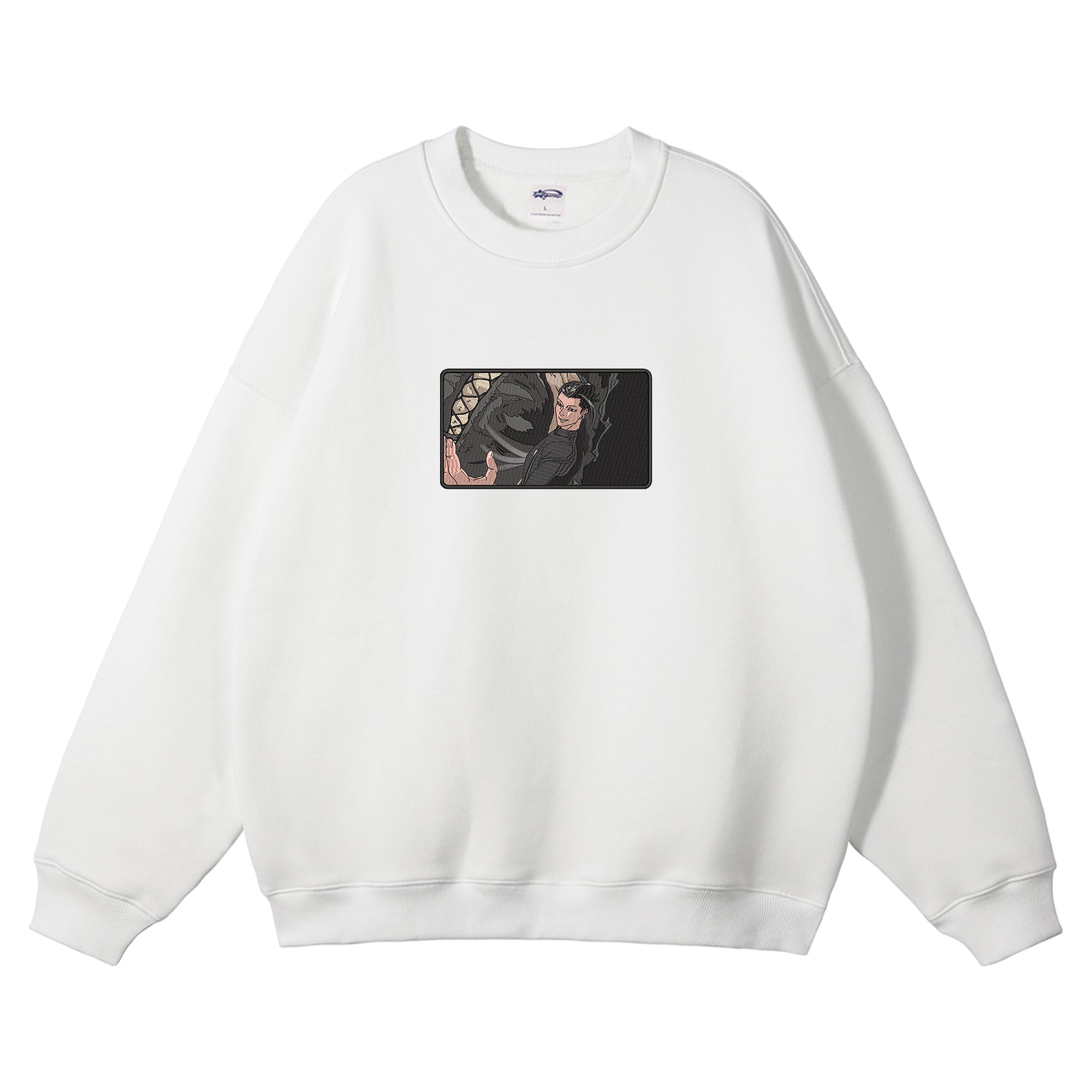 Geto Suguru Embroidered Crewneck Sweatshirt