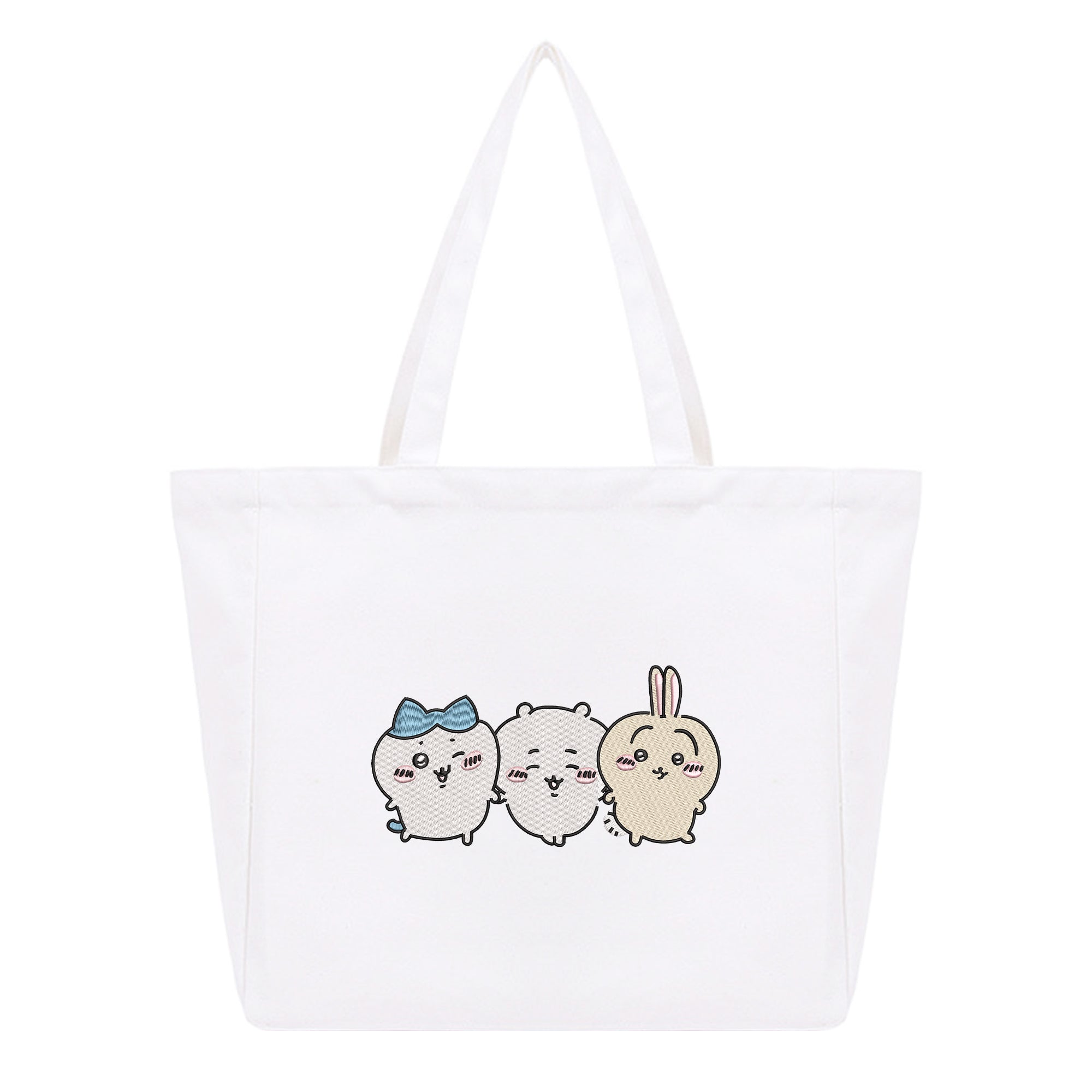 Chiikawa Embroidery Cotton Tote Bag