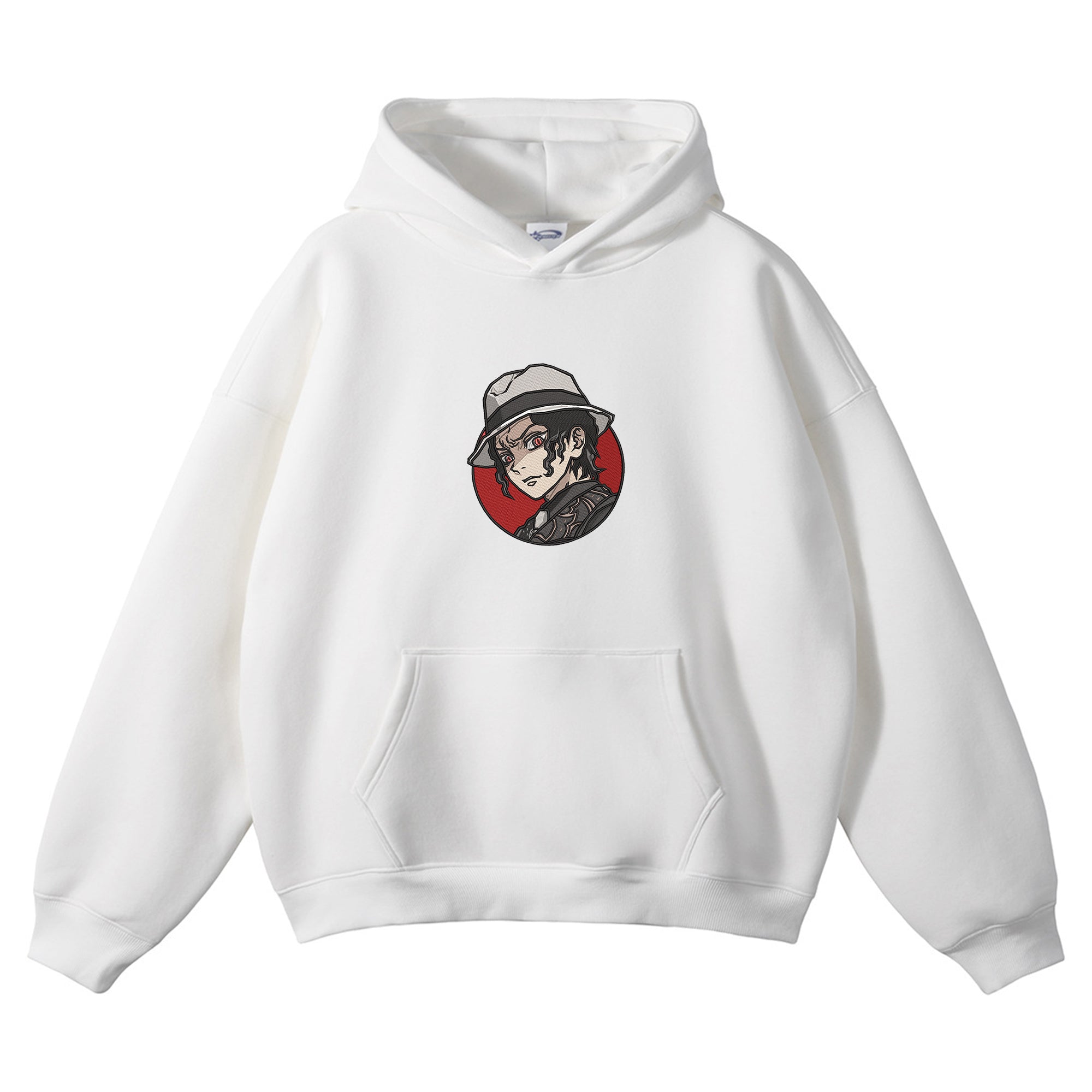Kibutsuji Muzan Embroidered Hoodie