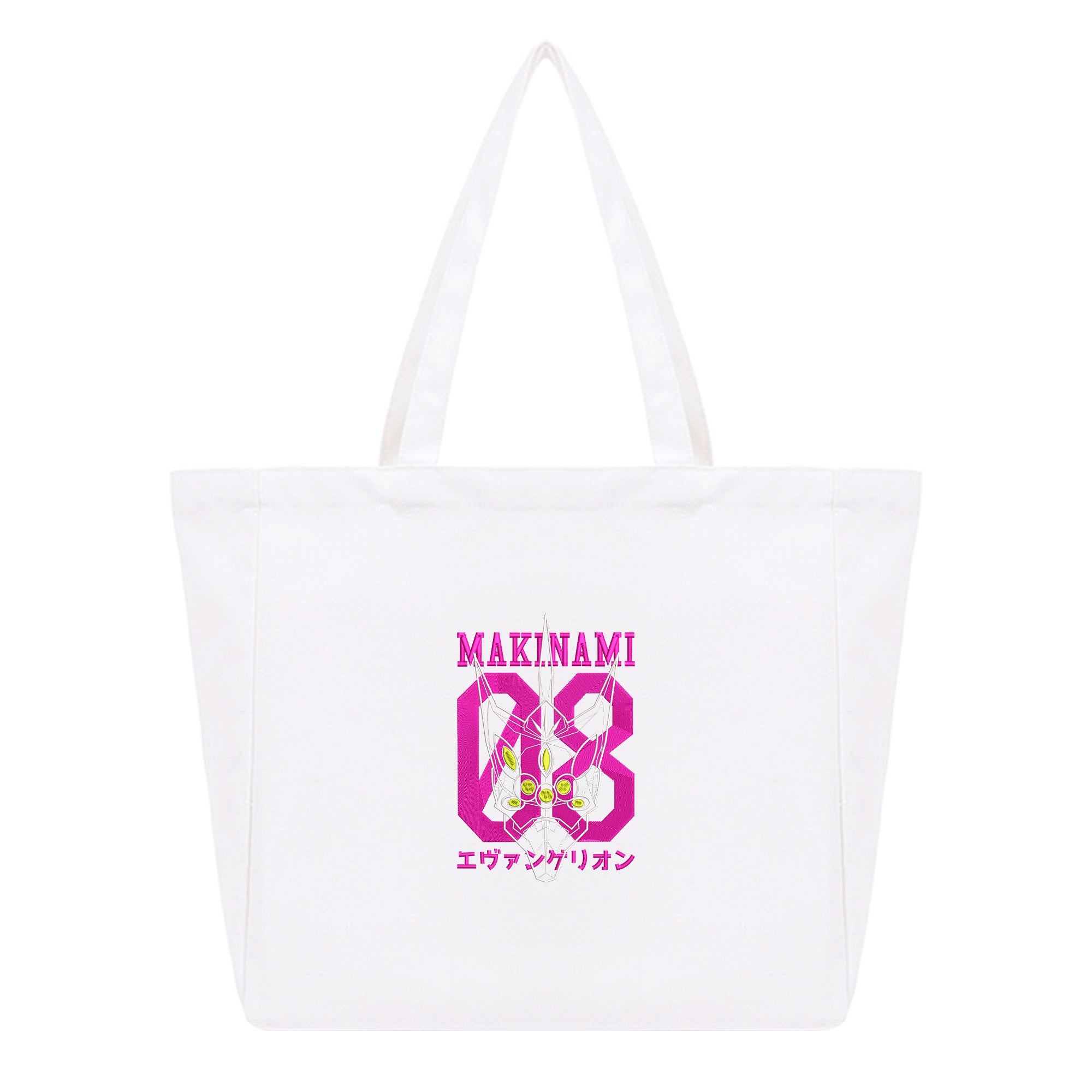 Makinami EVA08 Embroidery Cotton Tote Bag