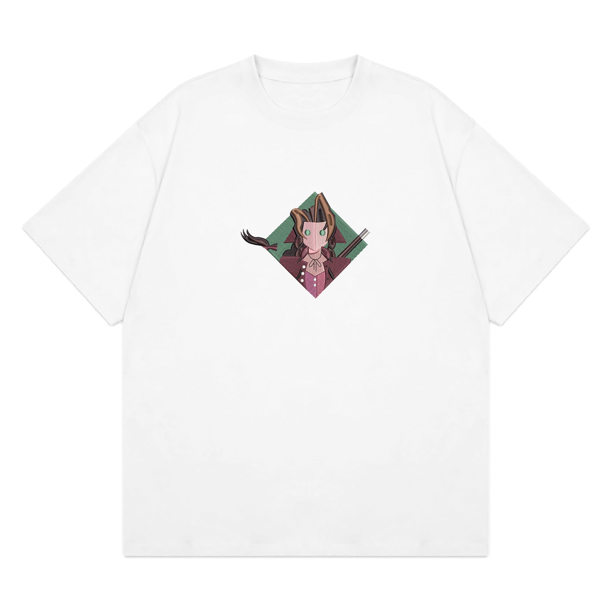 Aerith Gainsborough Embroidered T-Shirt