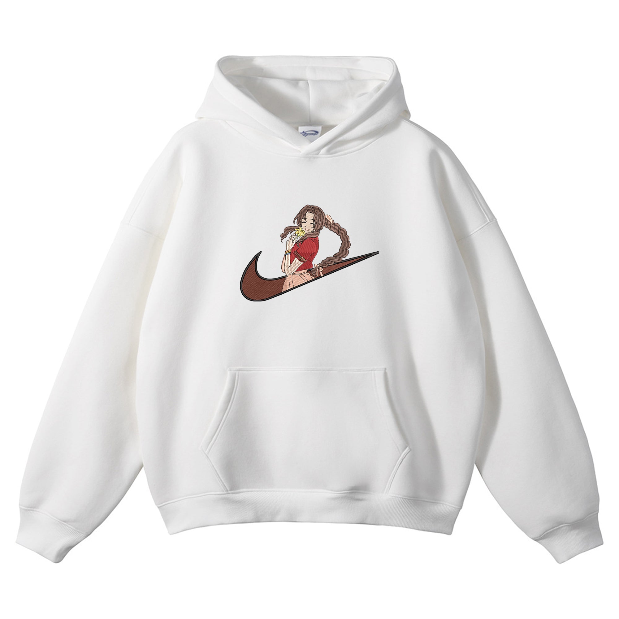 Aerith Gainsborough Embroidered Hoodie
