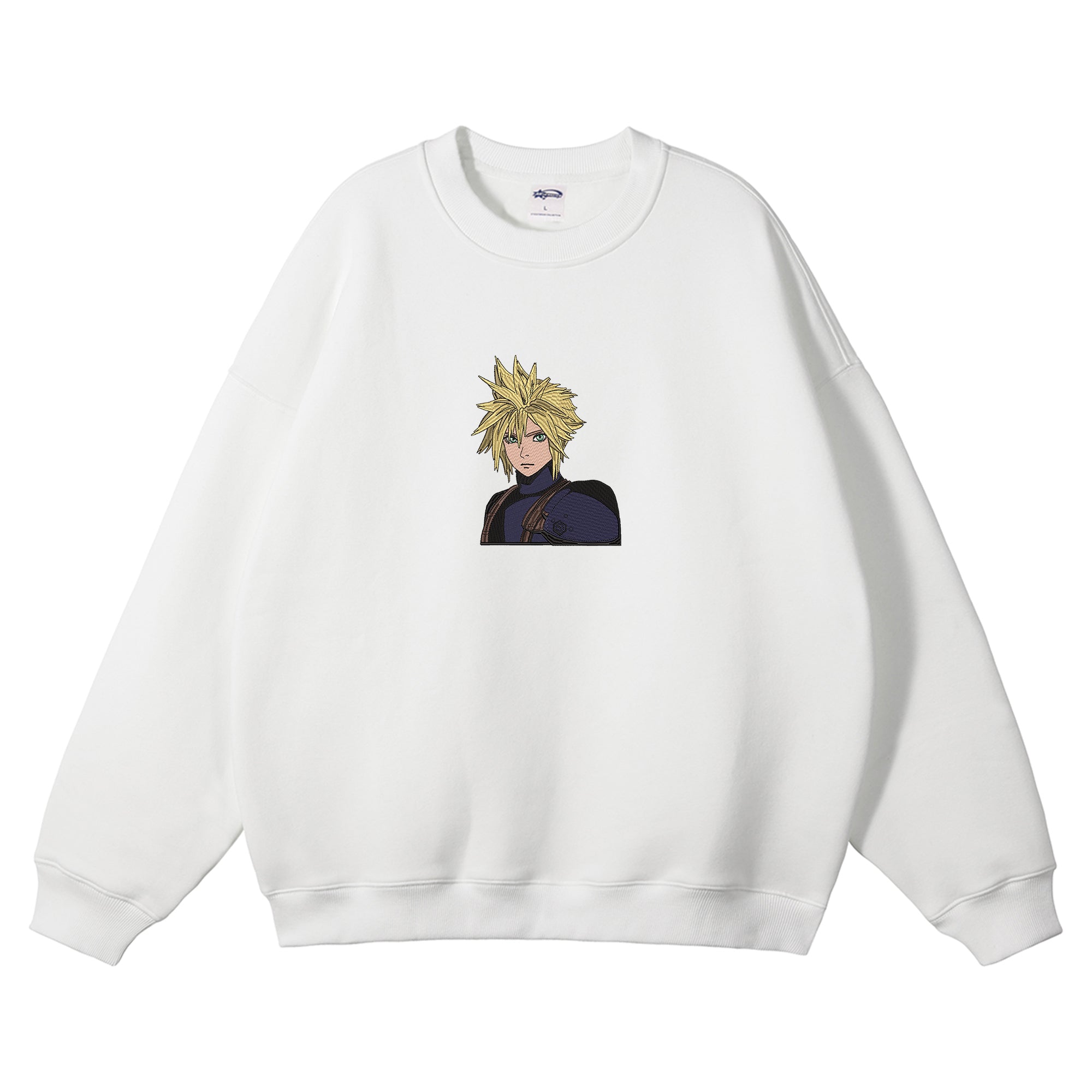 Cloud Strife Embroidered Crewneck Sweatshirt