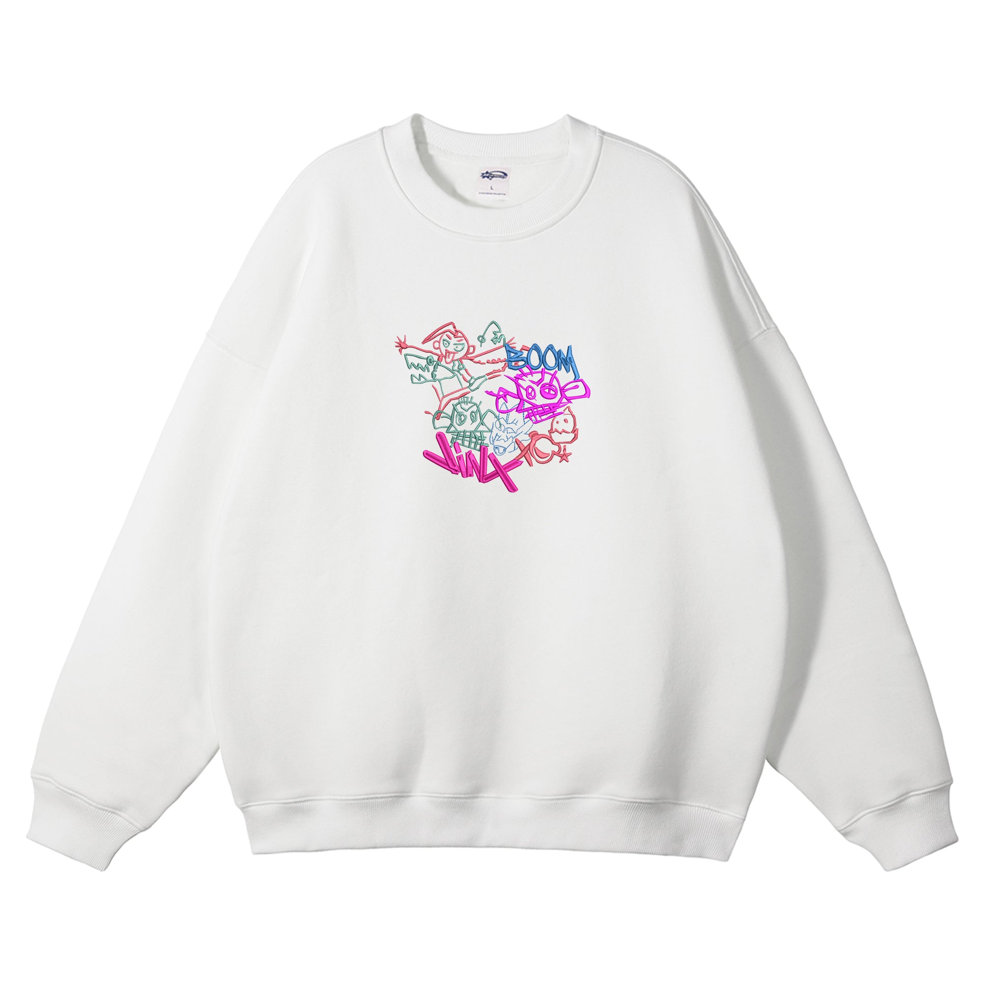 Jinx Embroidered Crewneck Sweatshirt