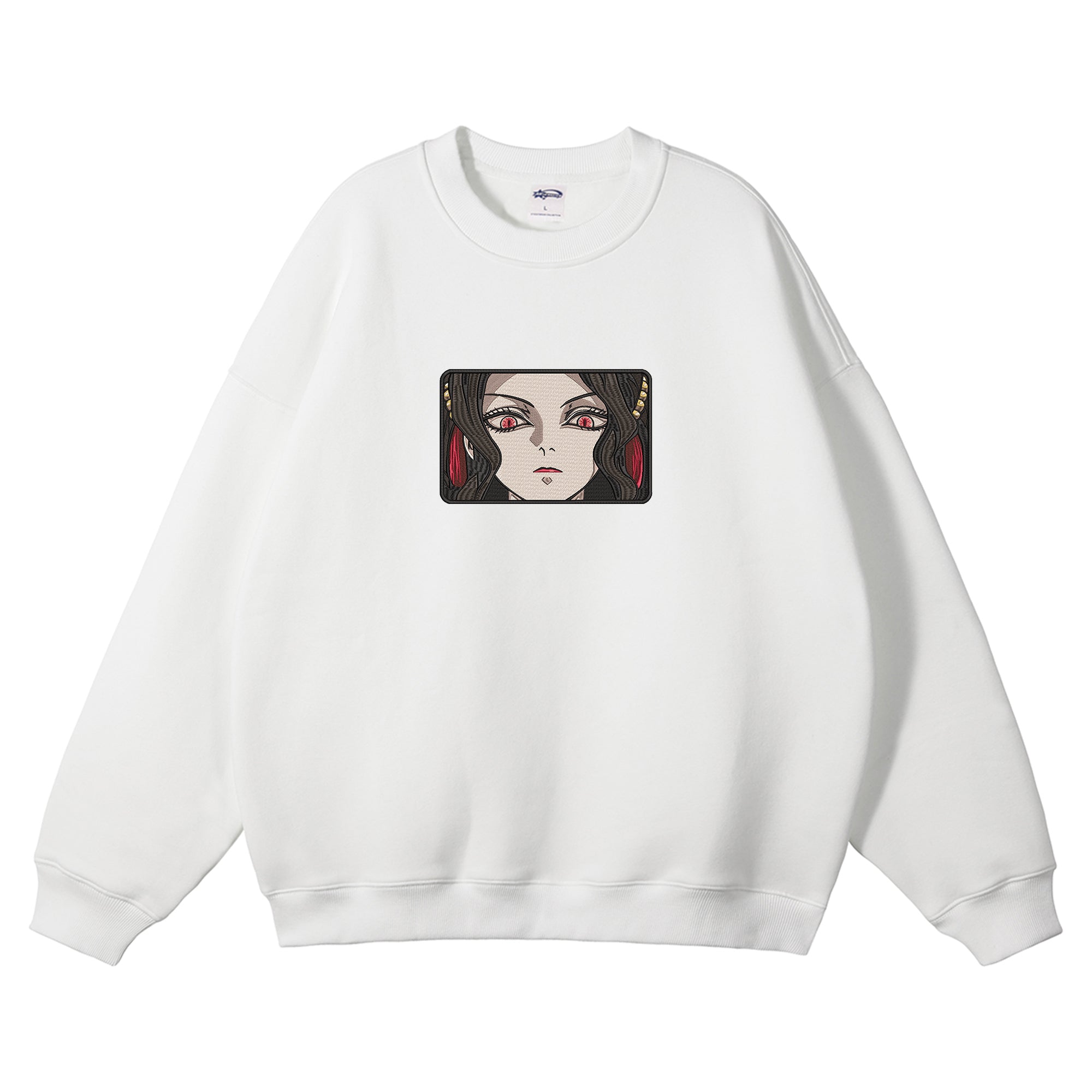 Kibutsuji Muzan Embroidered Crewneck Sweatshirt