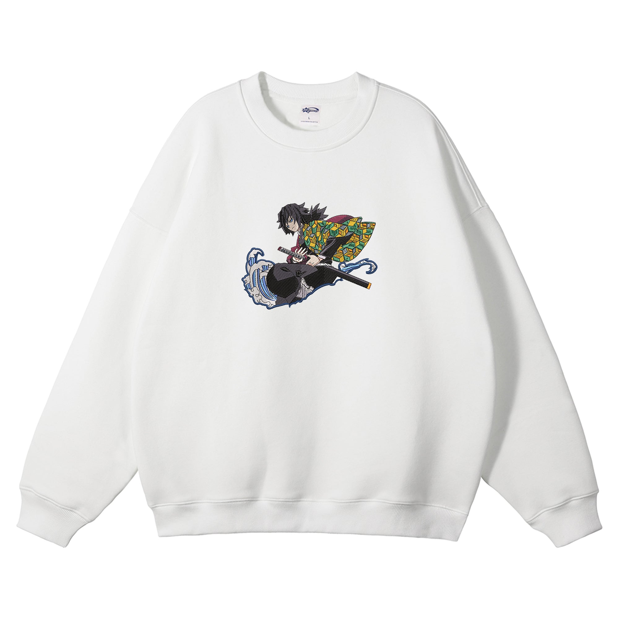 Tomioka Giyuu Embroidered Crewneck Sweatshirt
