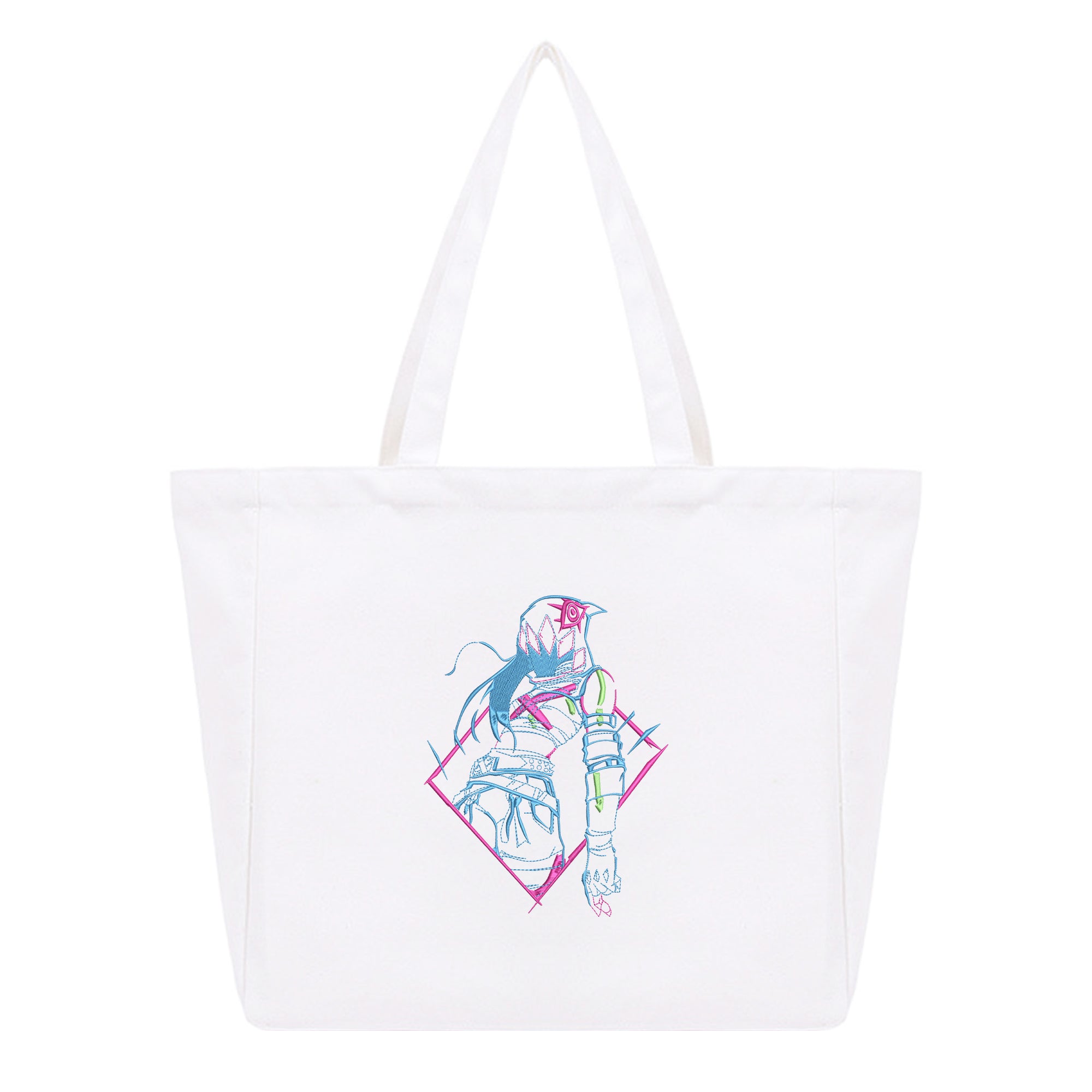 Jinx Embroidery Cotton Tote Bag