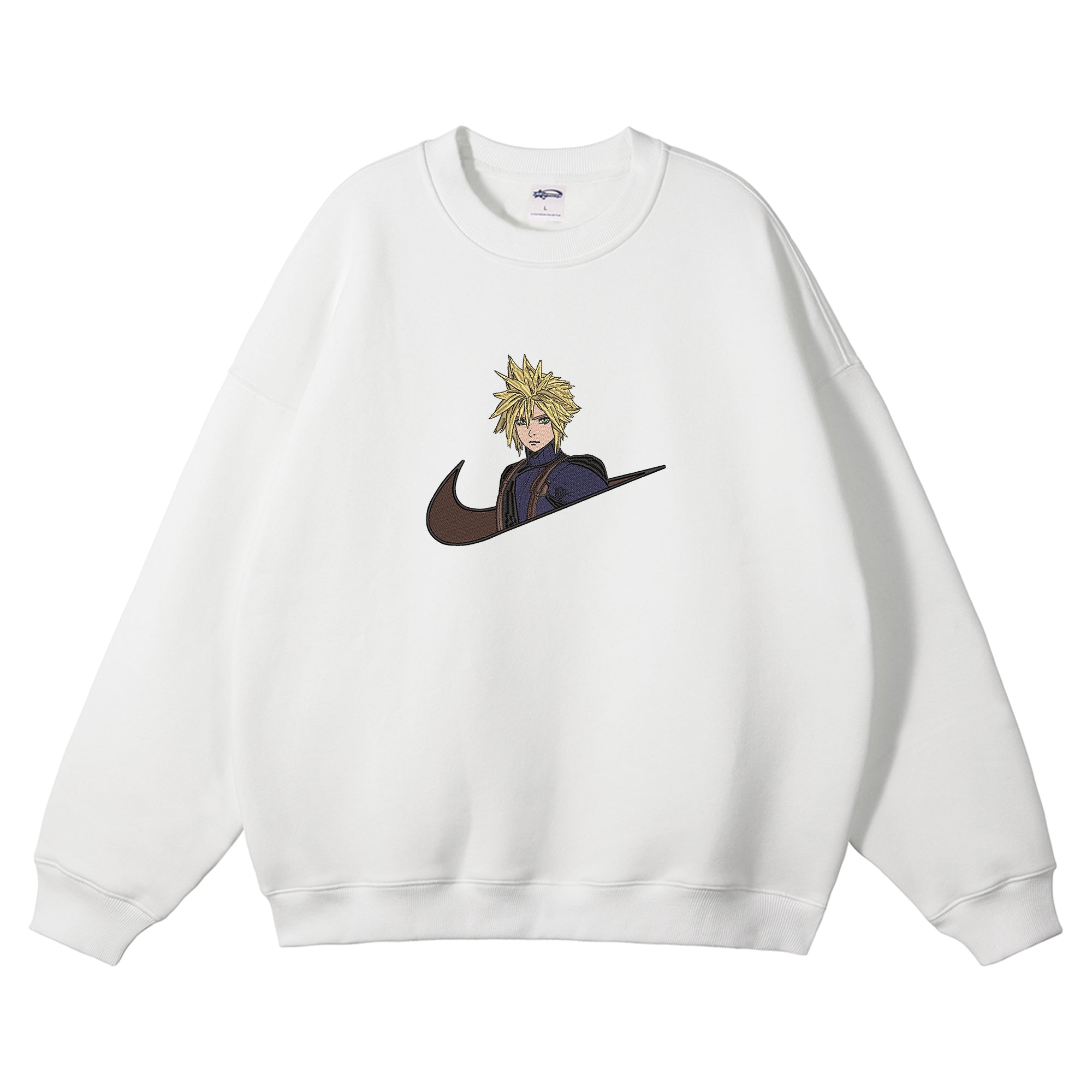 Cloud Strife Embroidered Crewneck Sweatshirt
