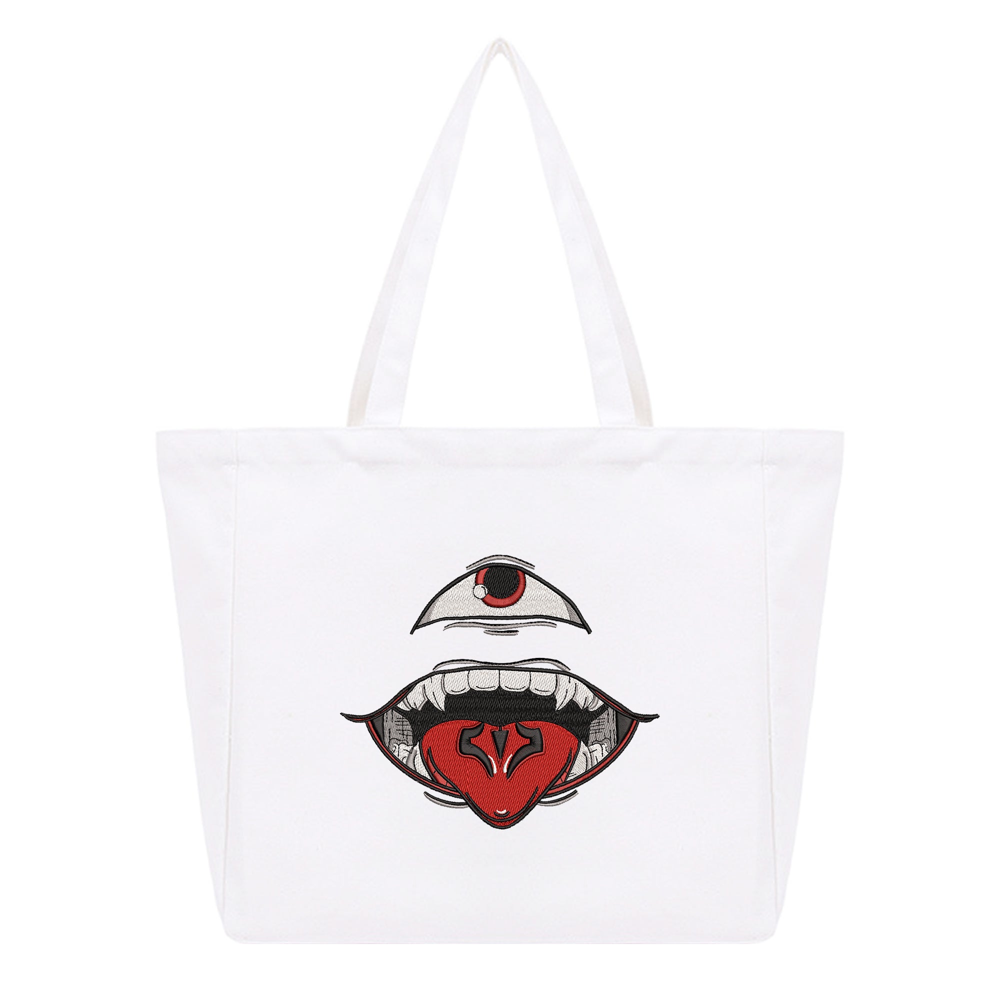 Ryomen Sukuna Embroidery Cotton Tote Bag