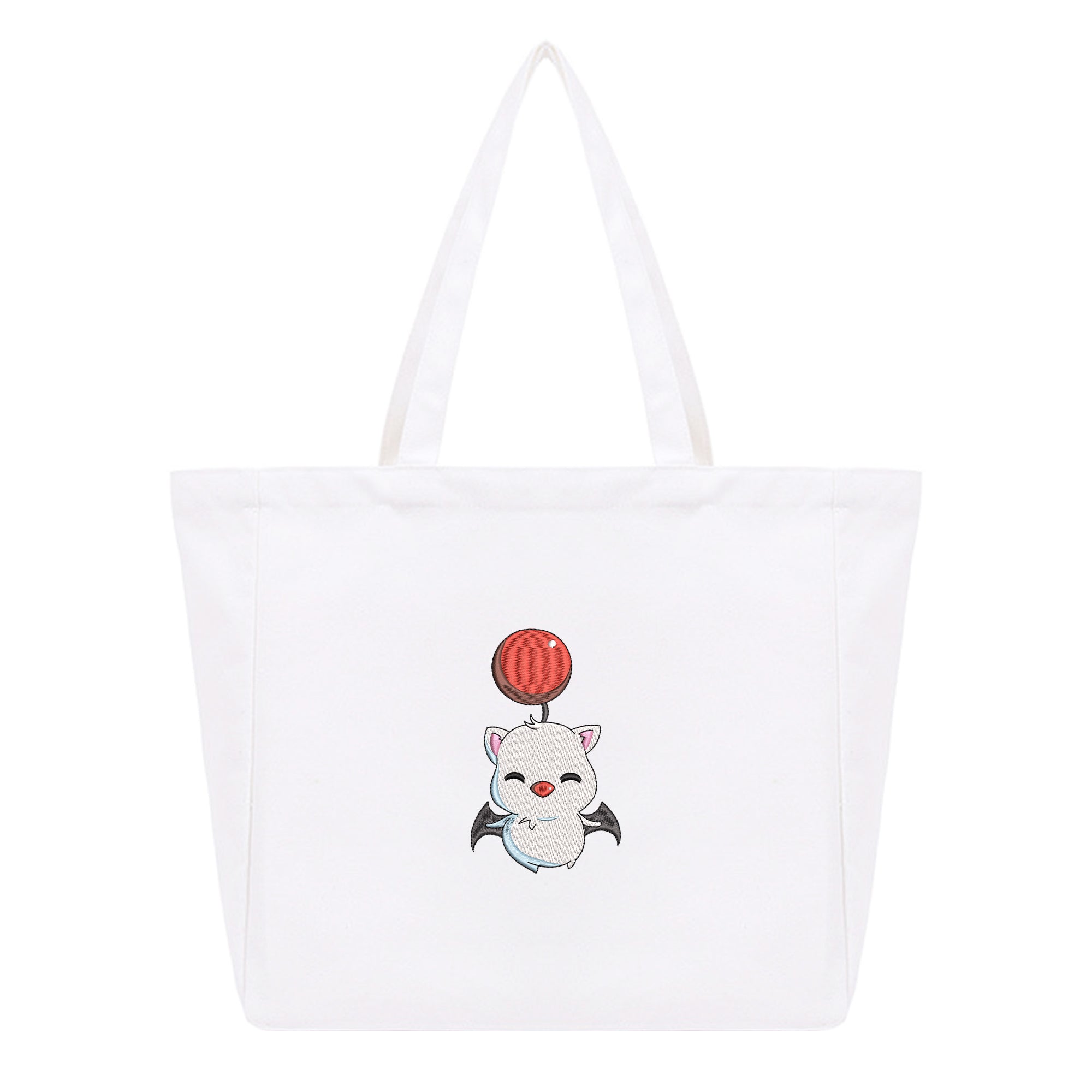 Moogle Embroidery Cotton Tote Bag