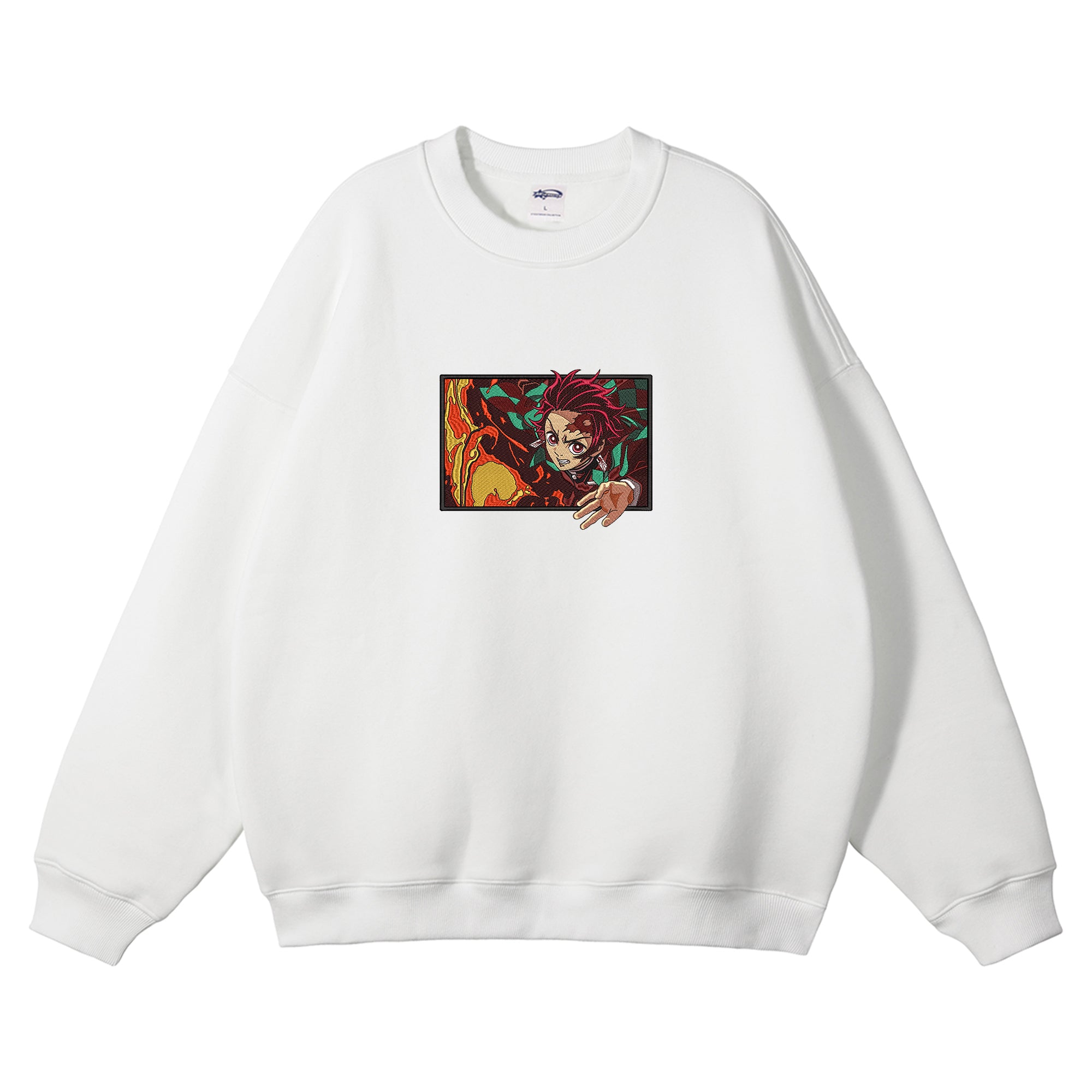 Kamado Tanjirou Embroidered Crewneck Sweatshirt
