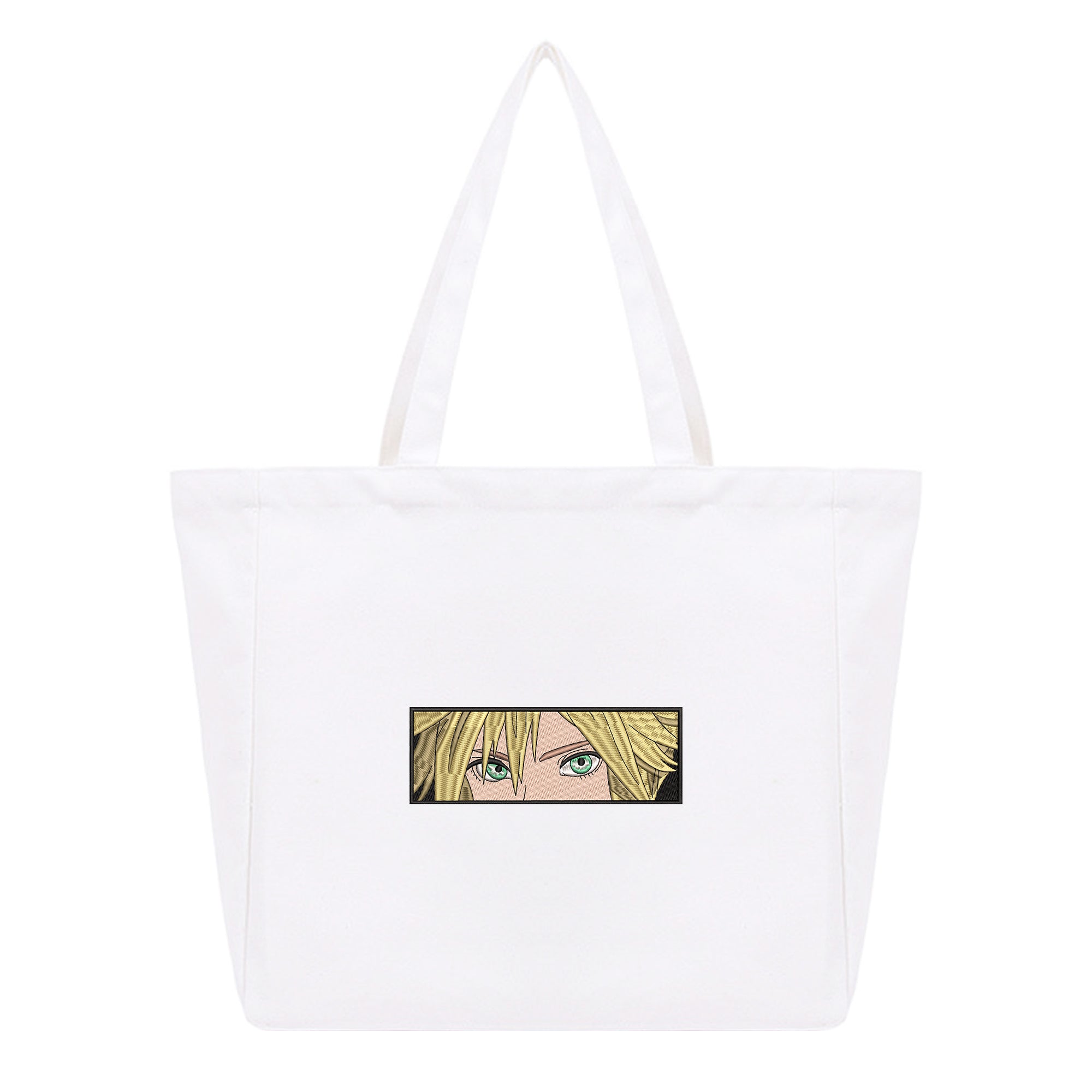 Cloud Strife Embroidery Cotton Tote Bag