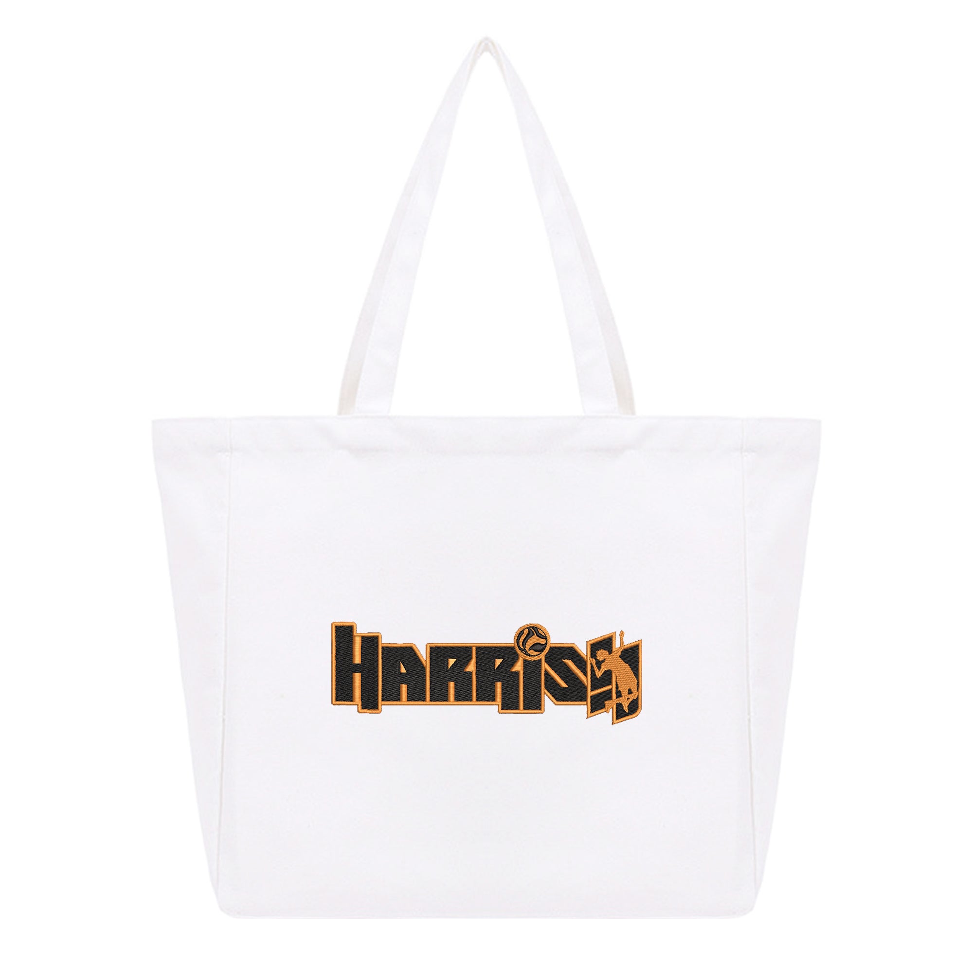 Personalized Anime Font Embroidered Cotton Tote Bag