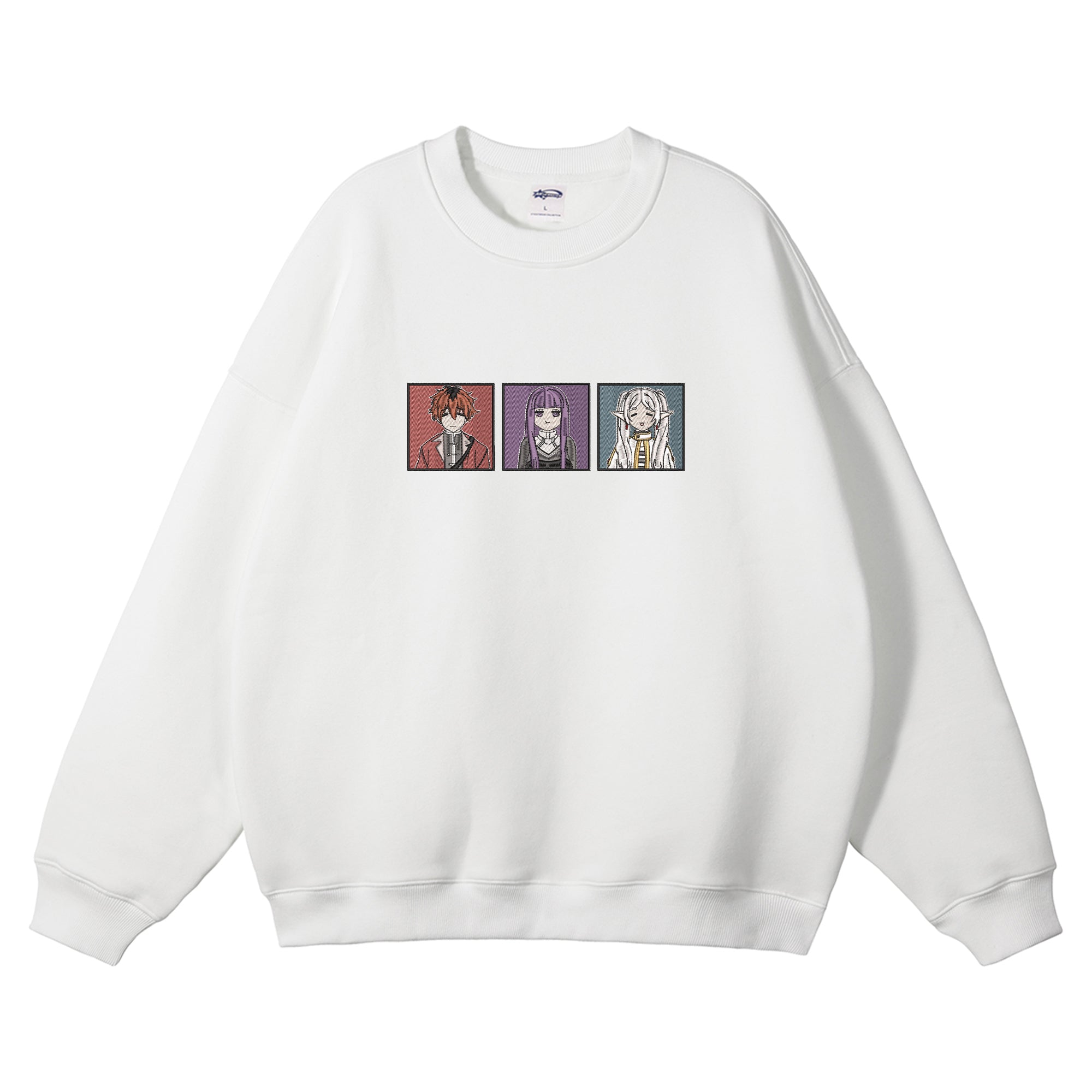 Frieren Fern Stark Embroidered Crewneck Sweatshirt