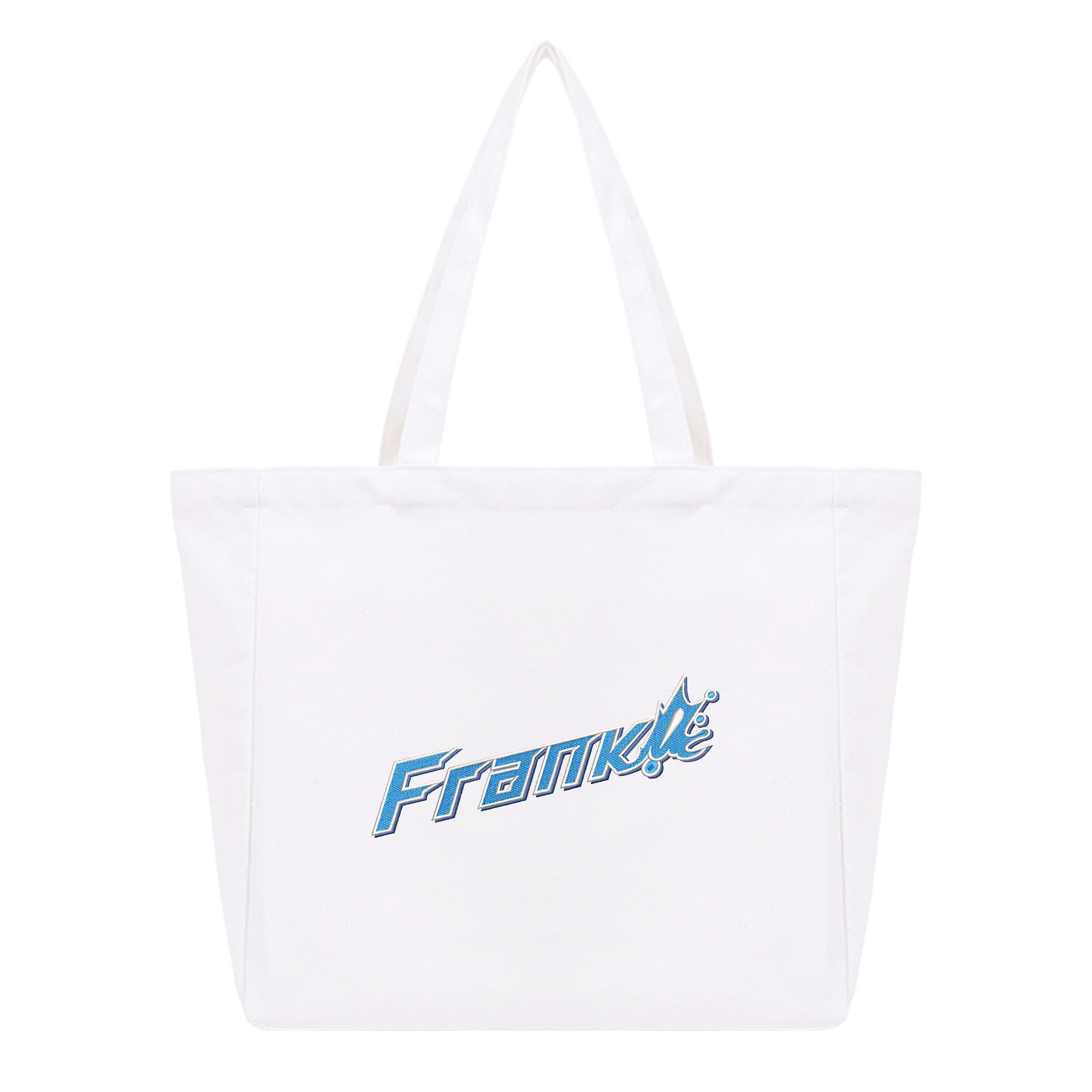 Personalized Anime Font Embroidered Cotton Tote Bag
