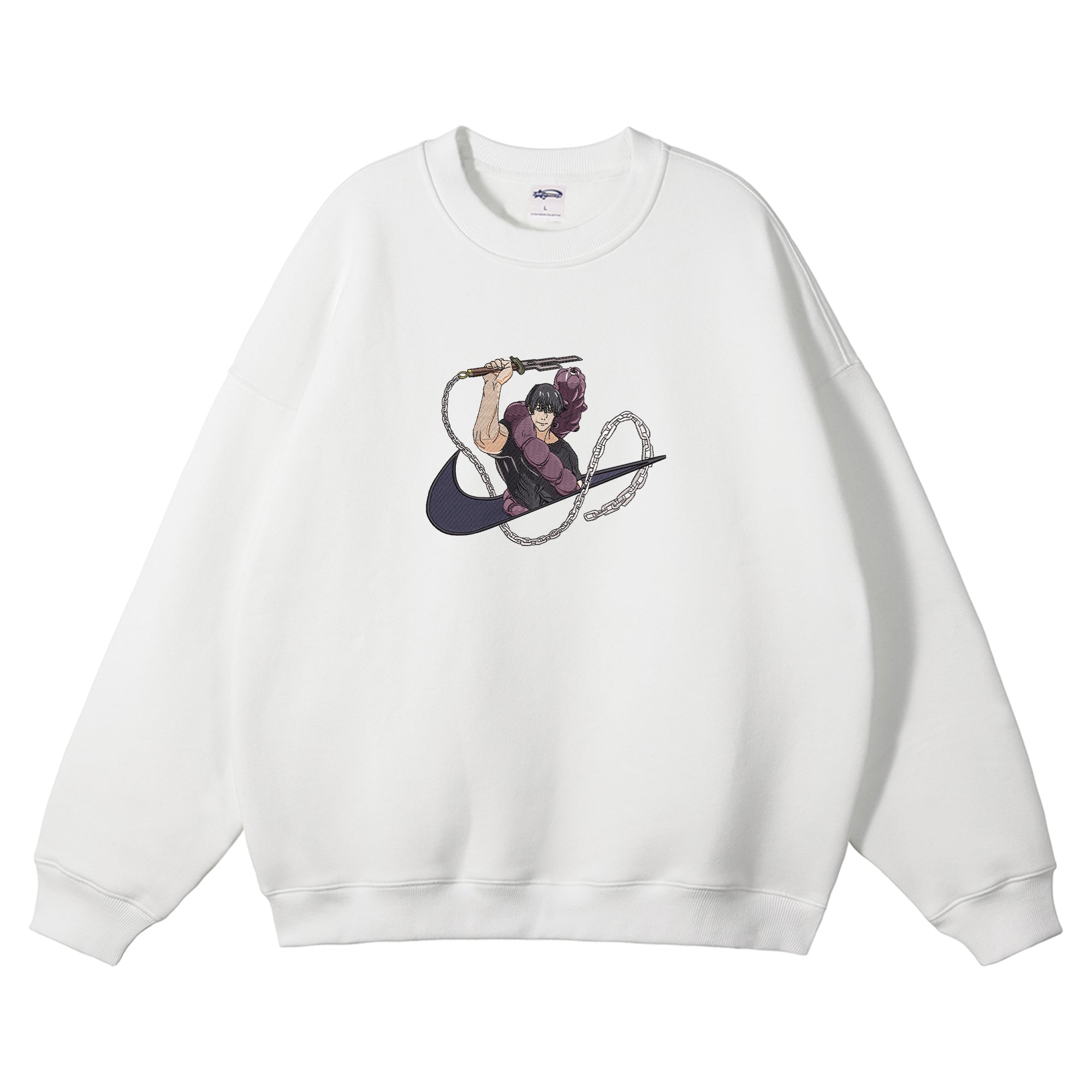 Fushiguro Toji Embroidered Crewneck Sweatshirt
