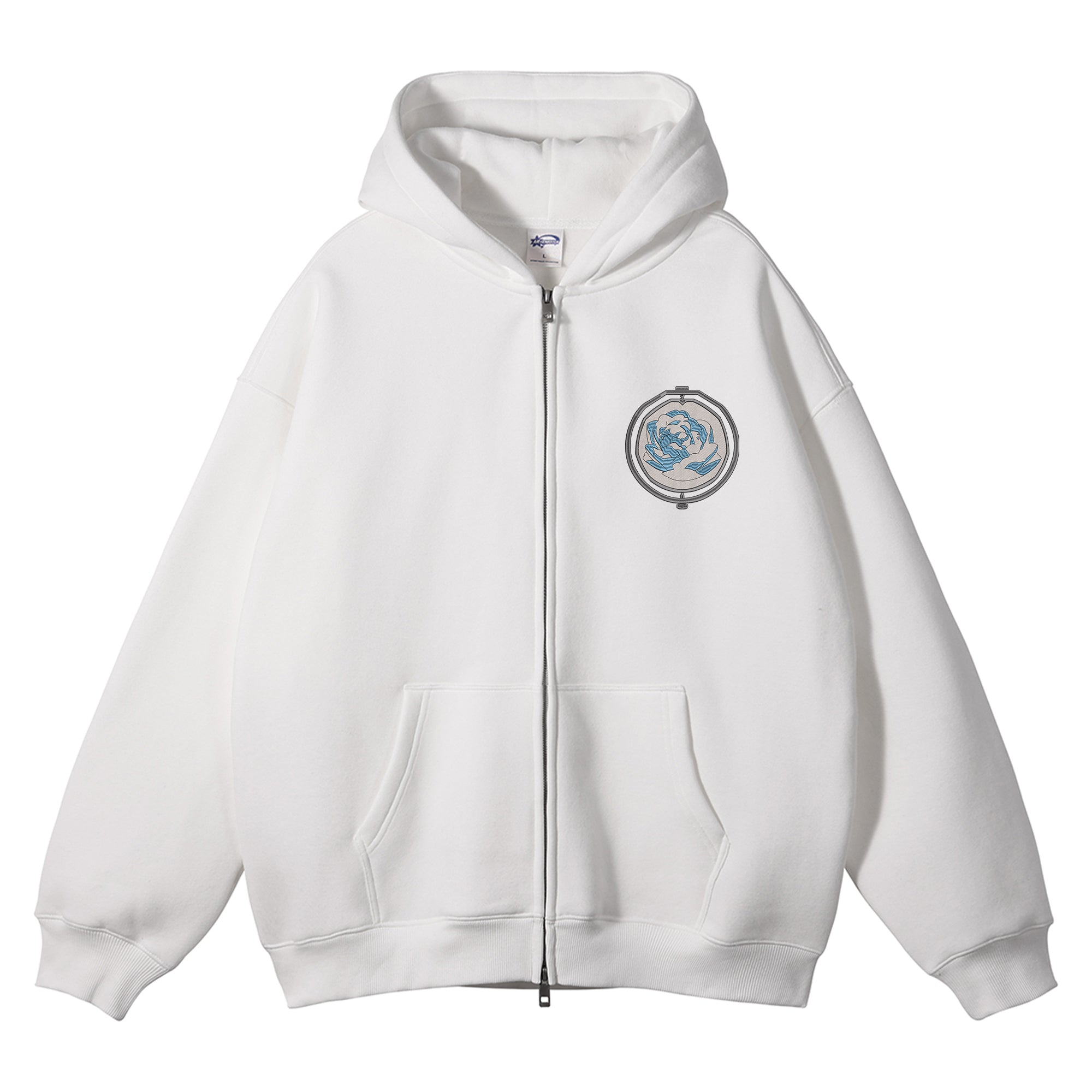 Jinx Ekko Embroidered Zip-Up Hoodie