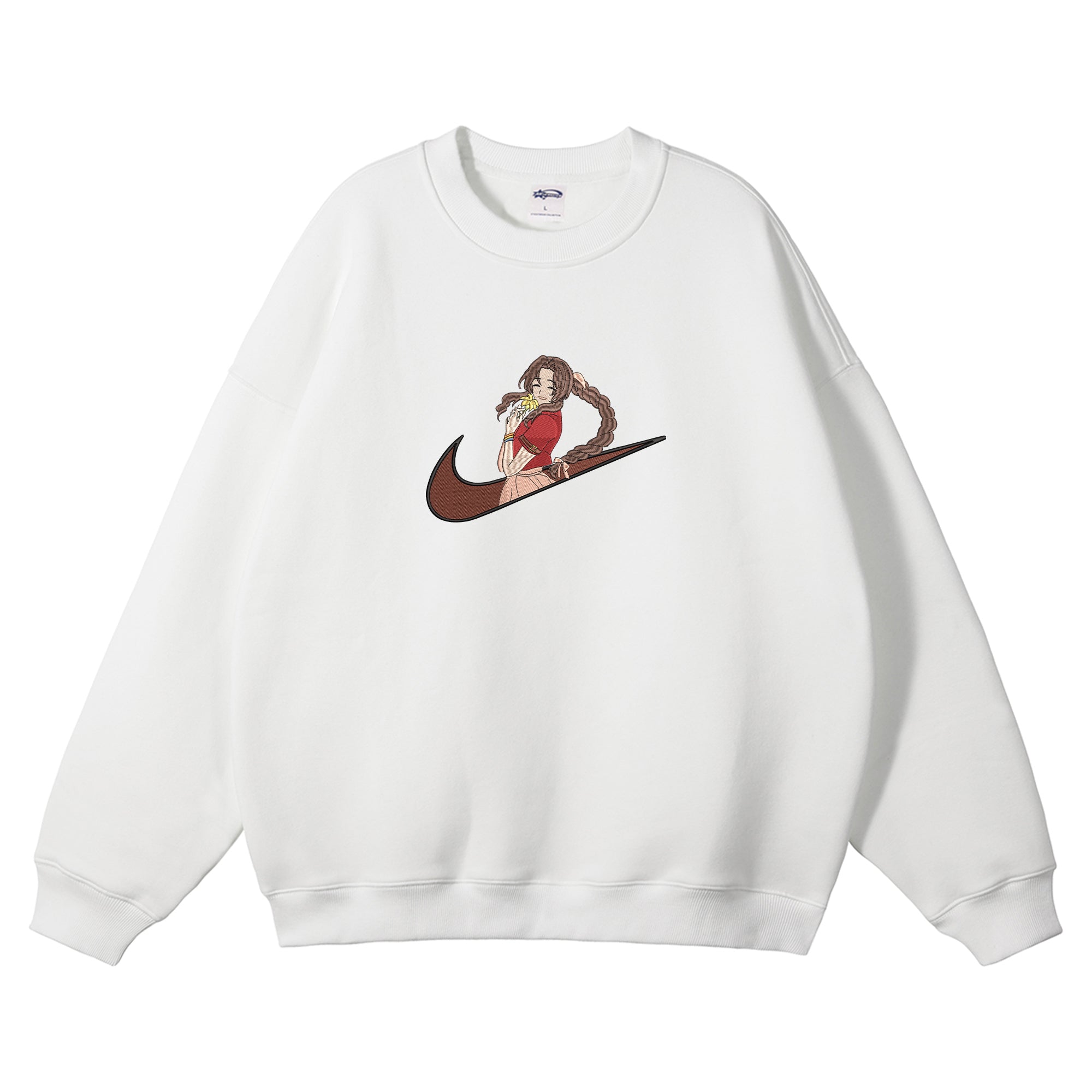 Aerith Gainsborough Embroidered Crewneck Sweatshirt