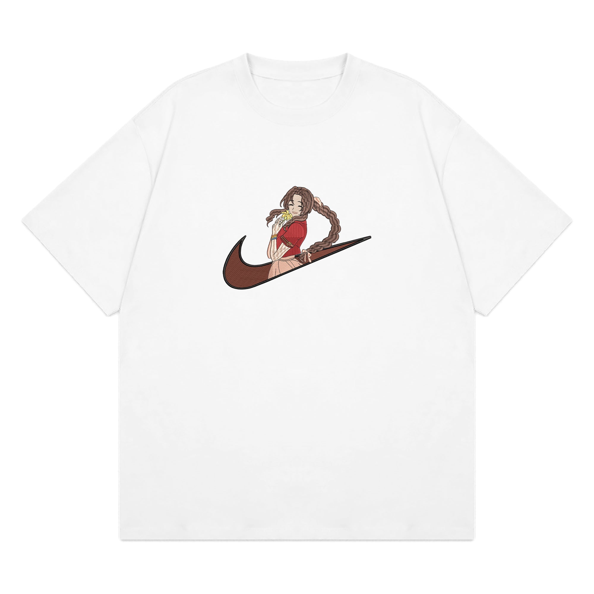 Aerith Gainsborough Embroidered T-Shirt