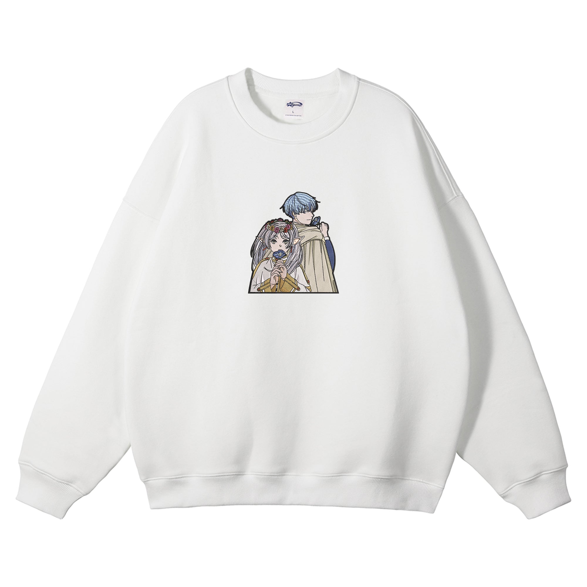 Frieren Himmel Embroidered Crewneck Sweatshirt