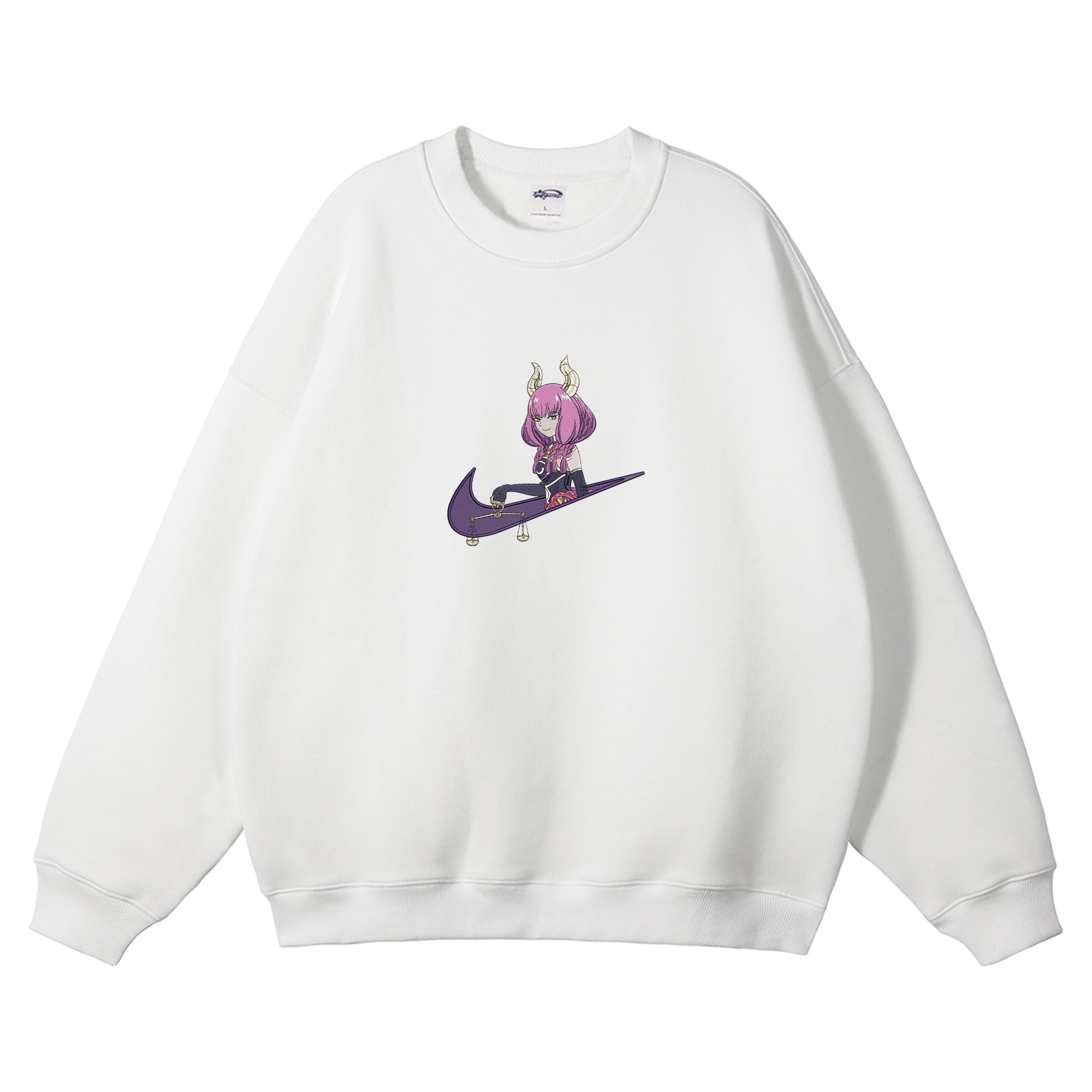 Aura Embroidered Crewneck Sweatshirt