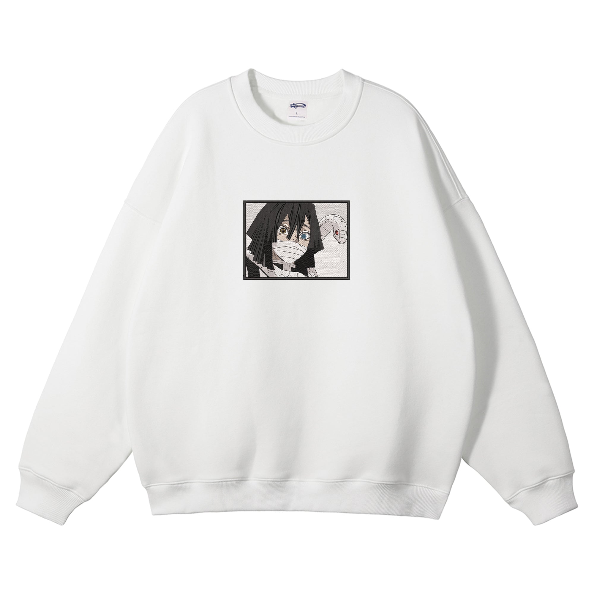 Iguro Obanai Embroidered Crewneck Sweatshirt