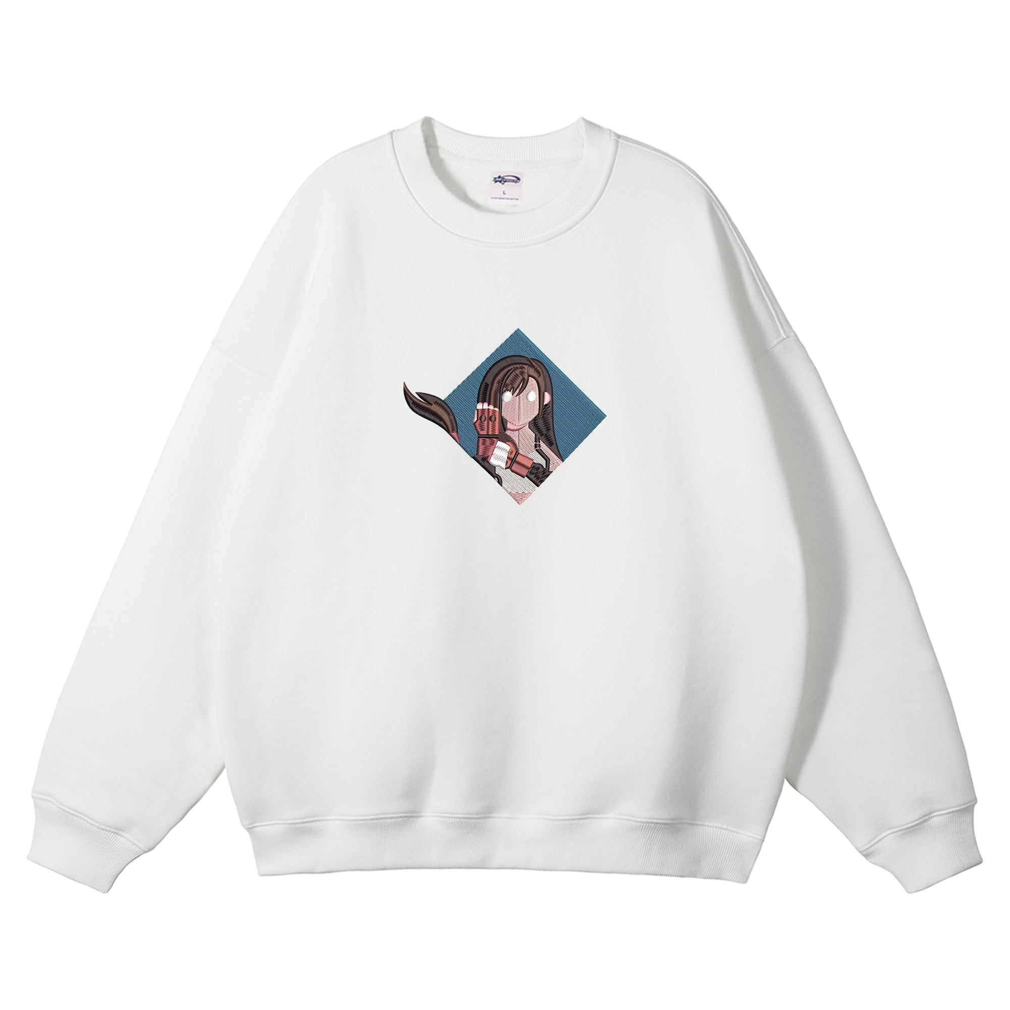 Tifa Lockhart Embroidered Crewneck Sweatshirt
