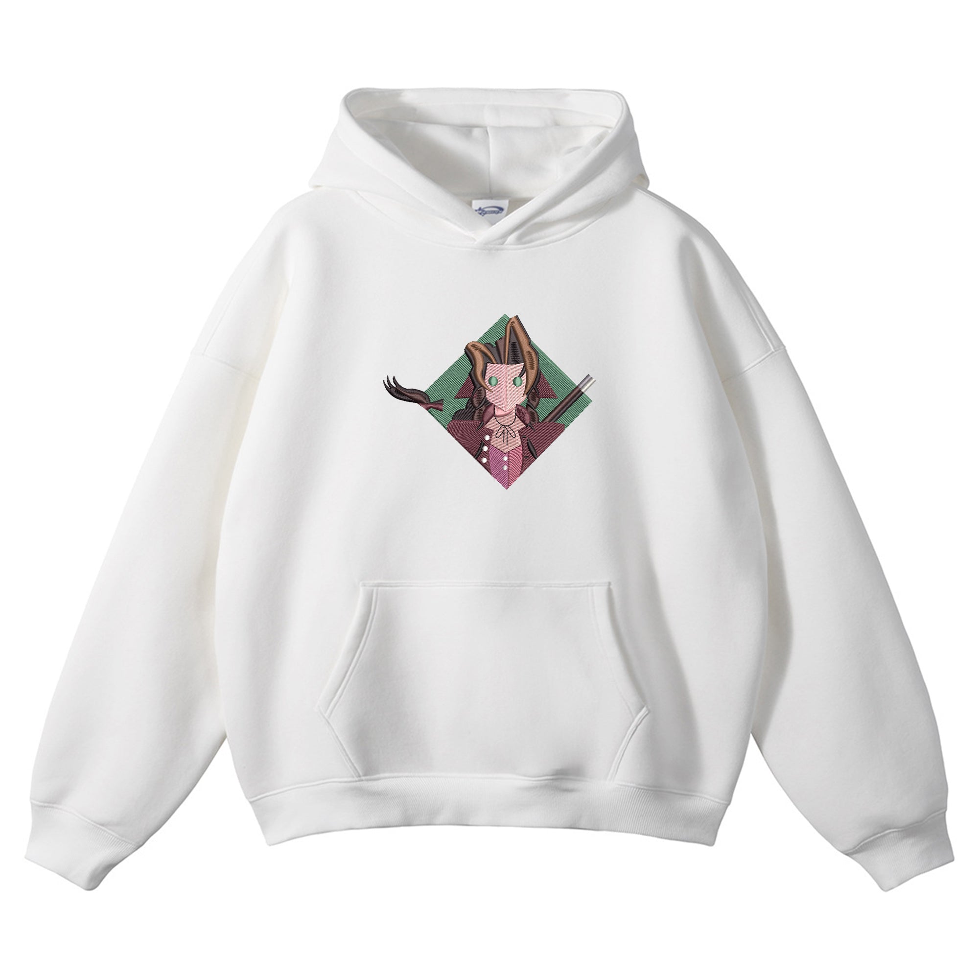 Aerith Gainsborough Embroidered Hoodie