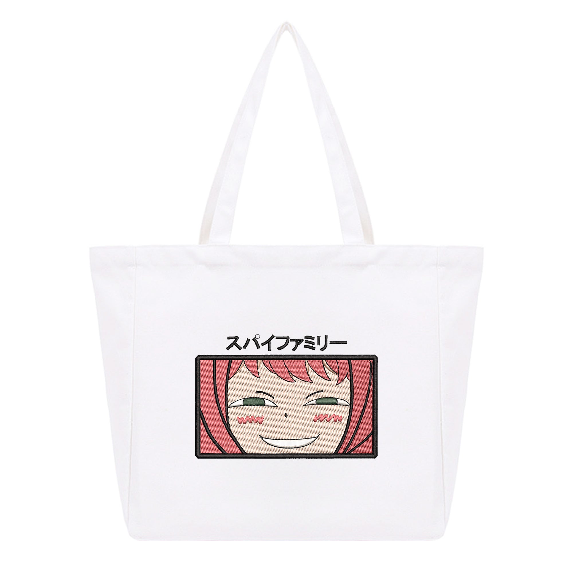 Anya Forger Embroidery Cotton Tote Bag