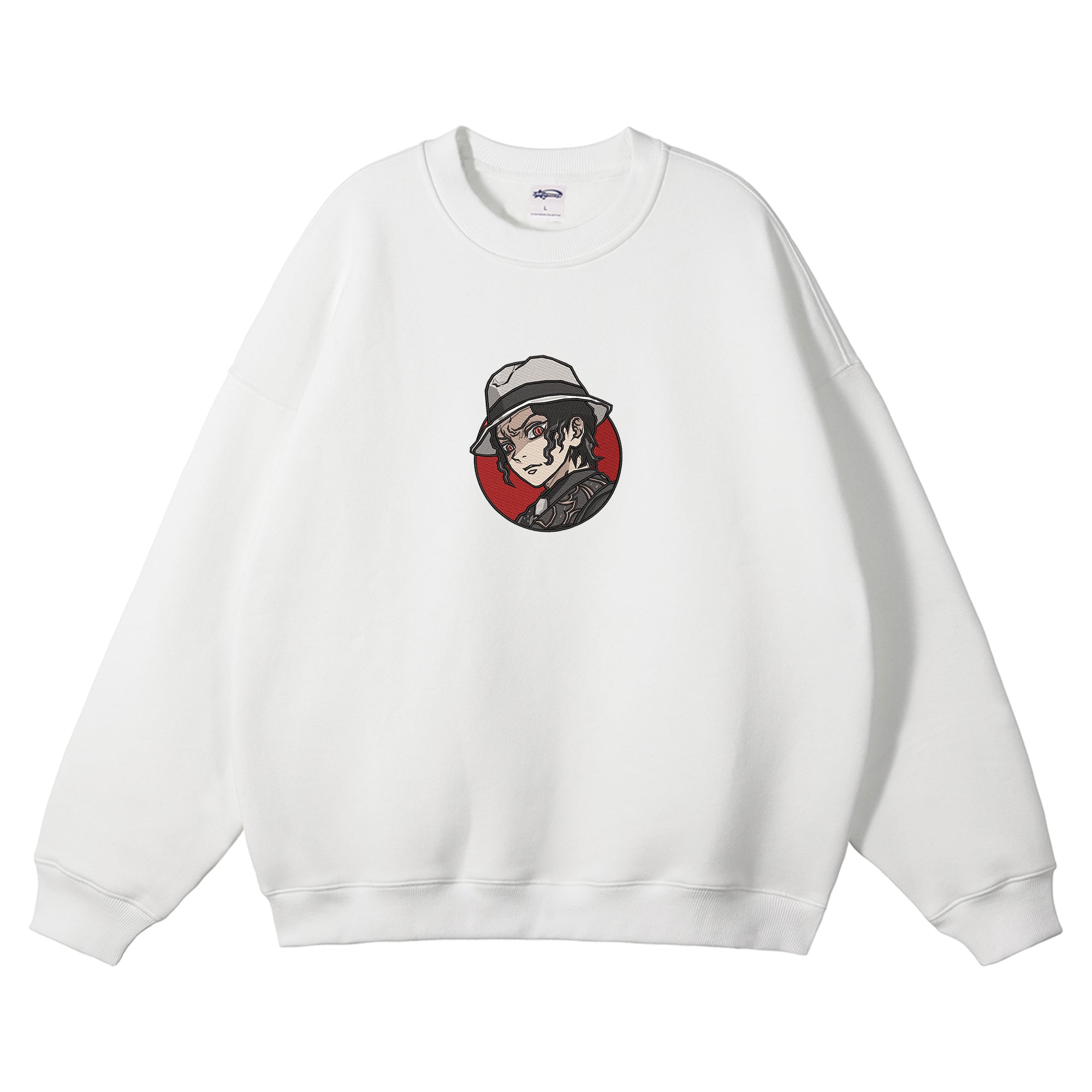 Kibutsuji Muzan Embroidered Crewneck Sweatshirt