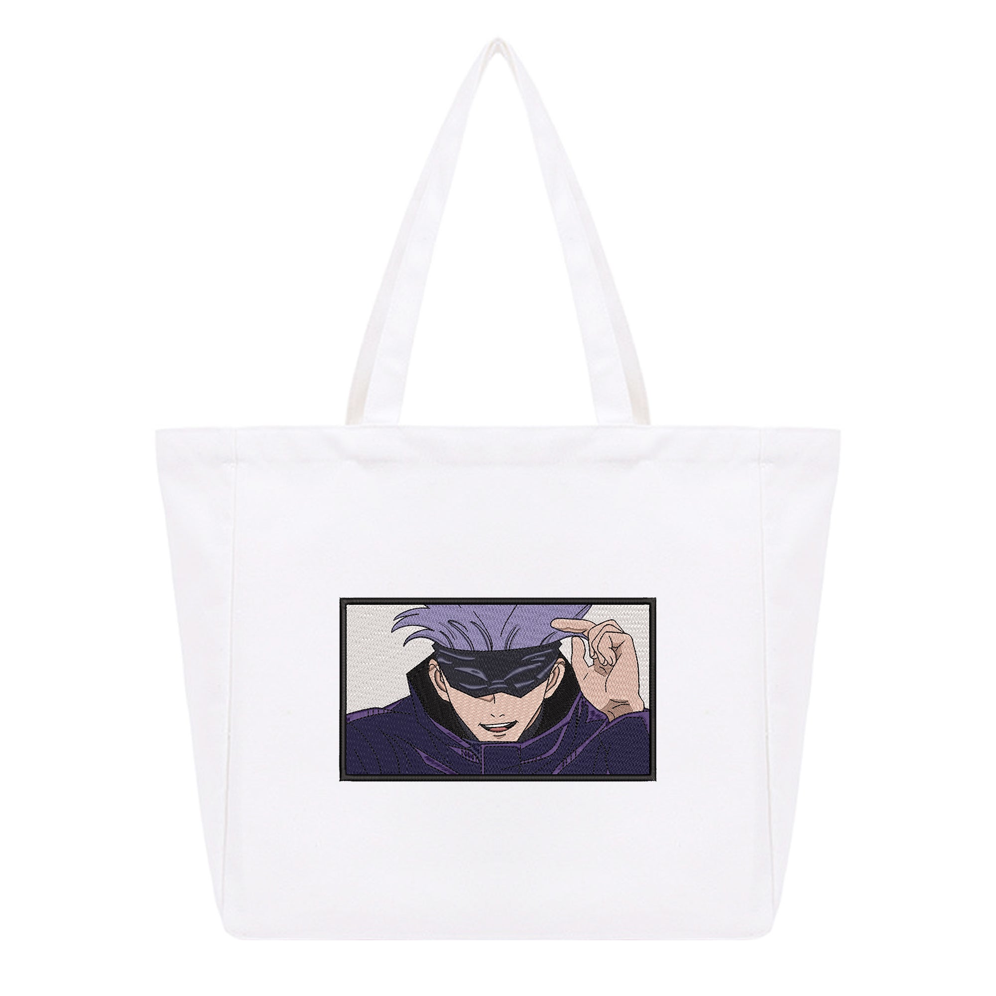Gojo Satoru Embroidery Cotton Tote Bag