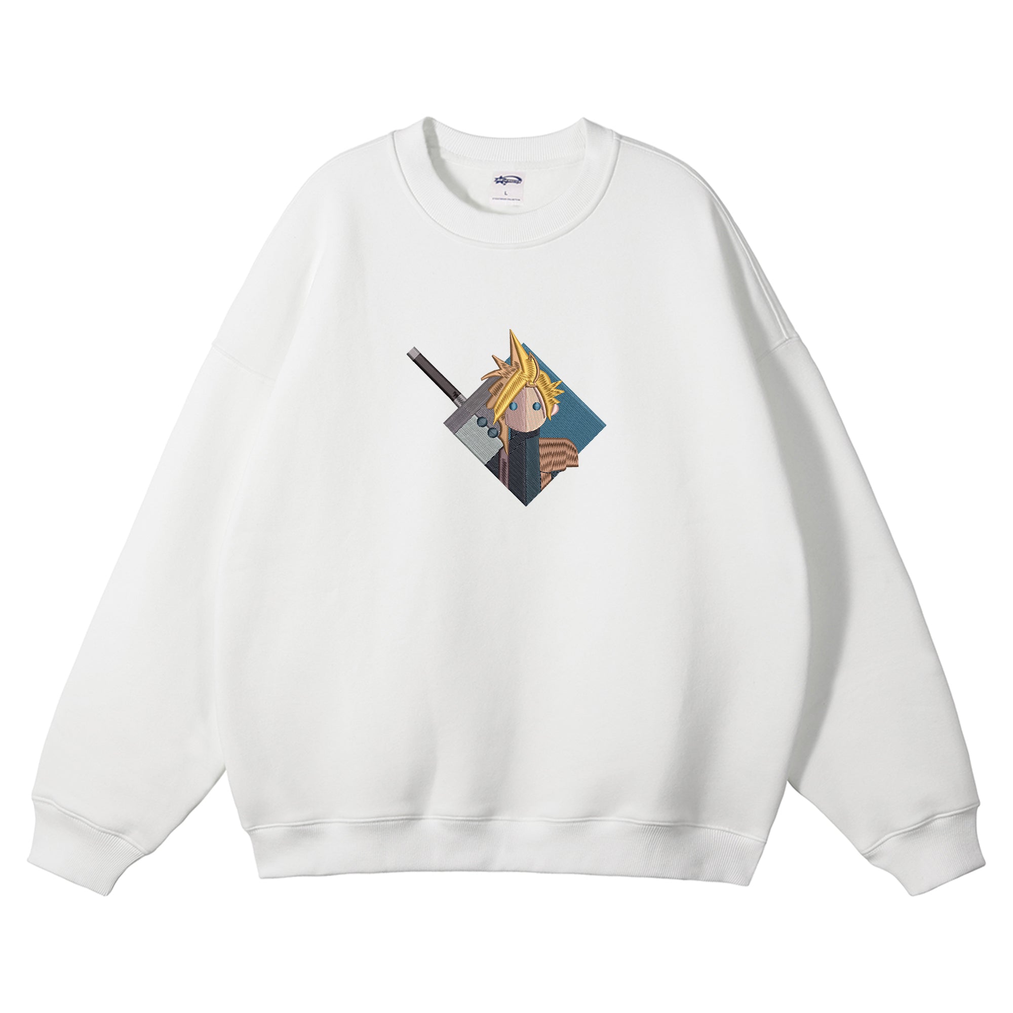 Cloud Strife Embroidered Crewneck Sweatshirt