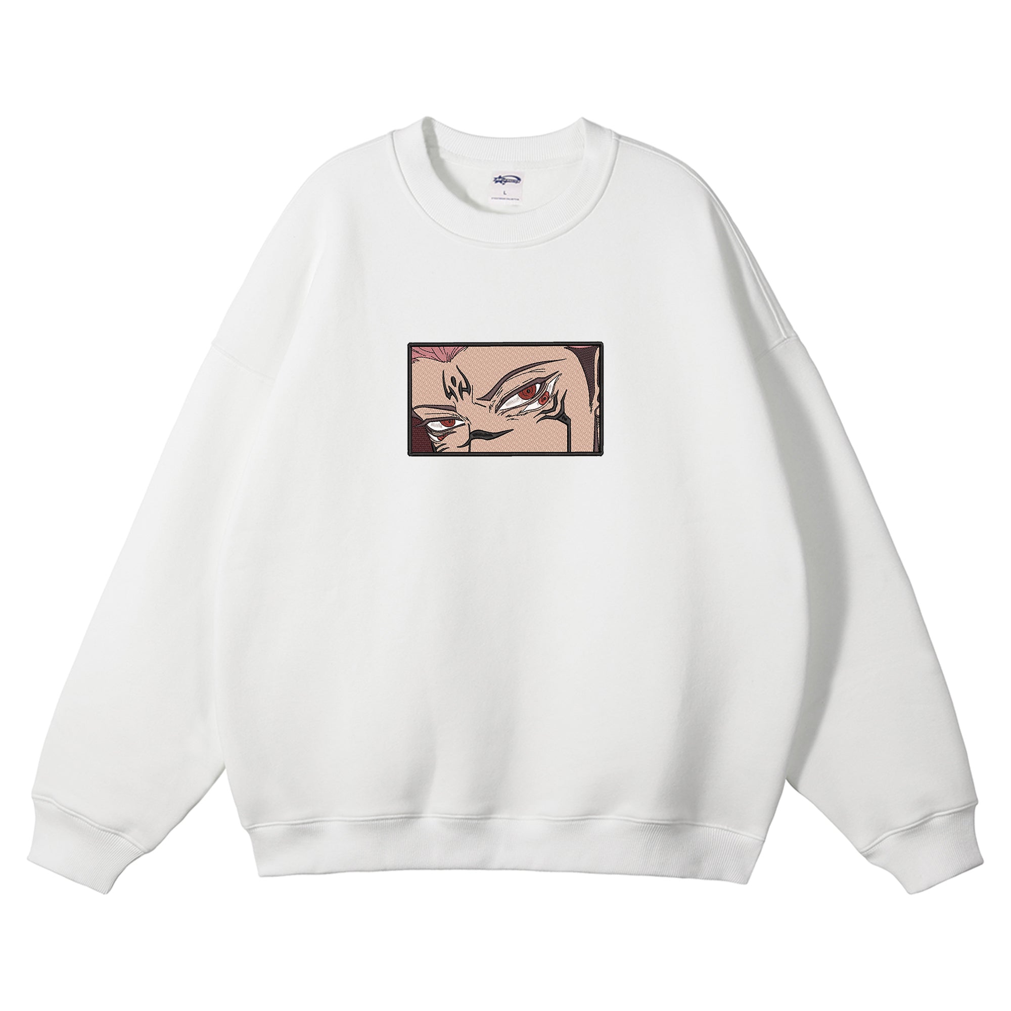 Ryomen Sukuna Embroidered Crewneck Sweatshirt