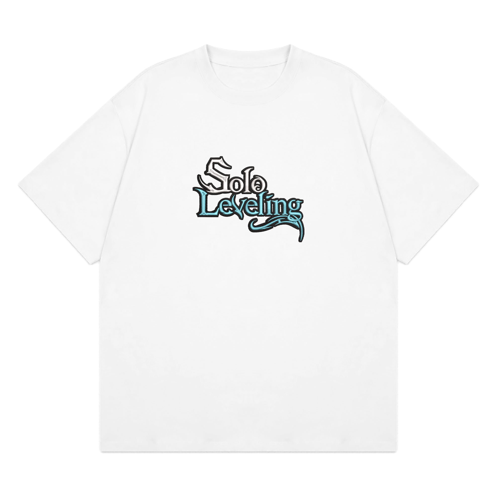 Personalized Anime Font Embroidered T-Shirt