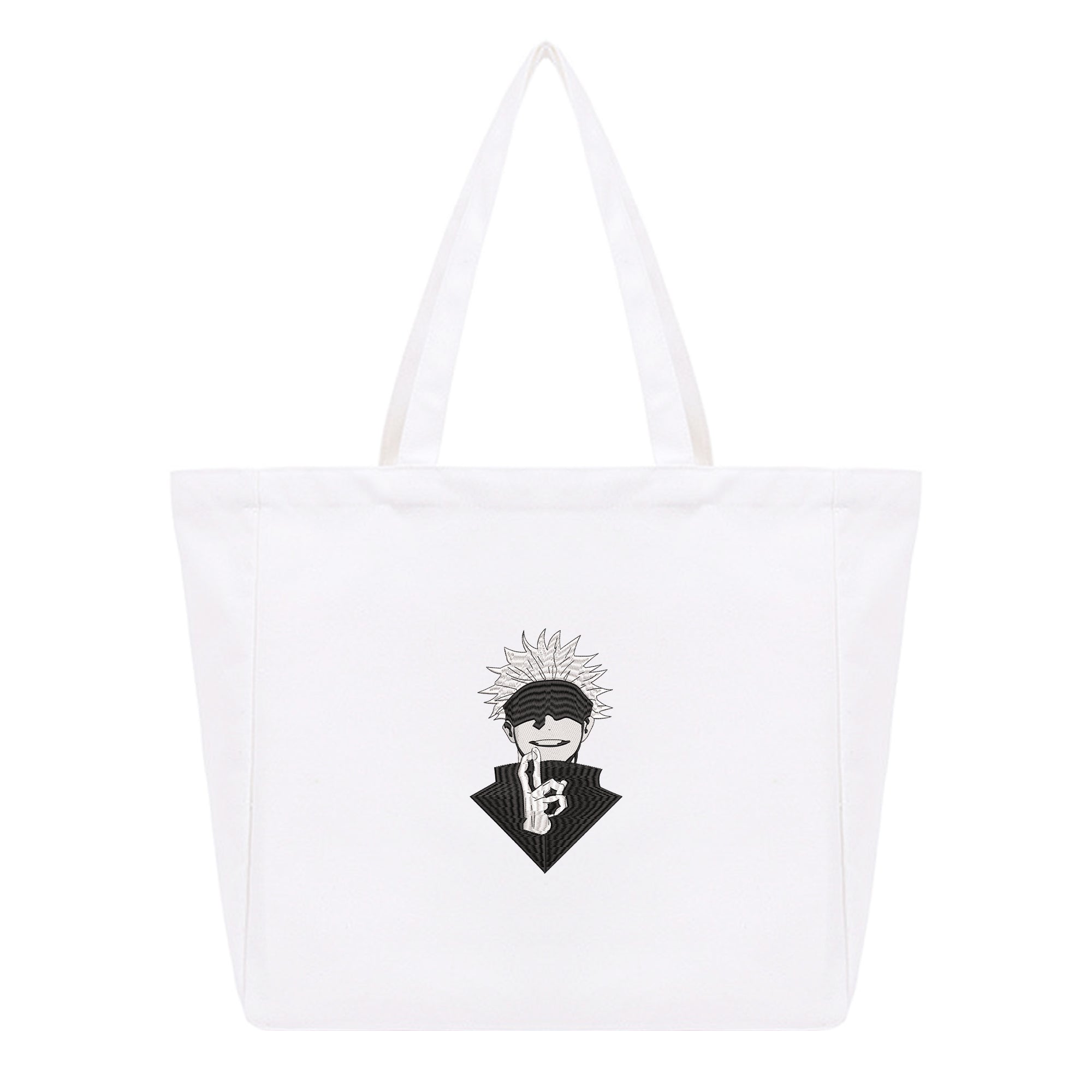 Gojo Satoru Embroidery Cotton Tote Bag