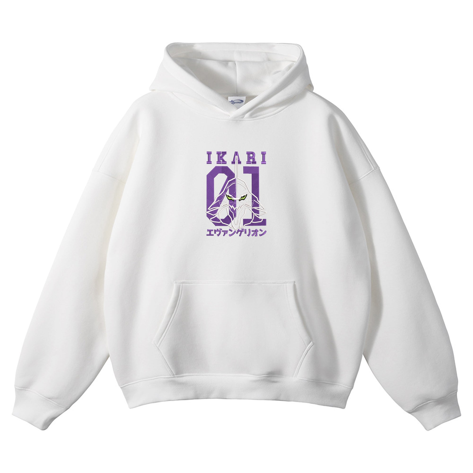 Ikari Shinji EVA01 Embroidered Hoodie