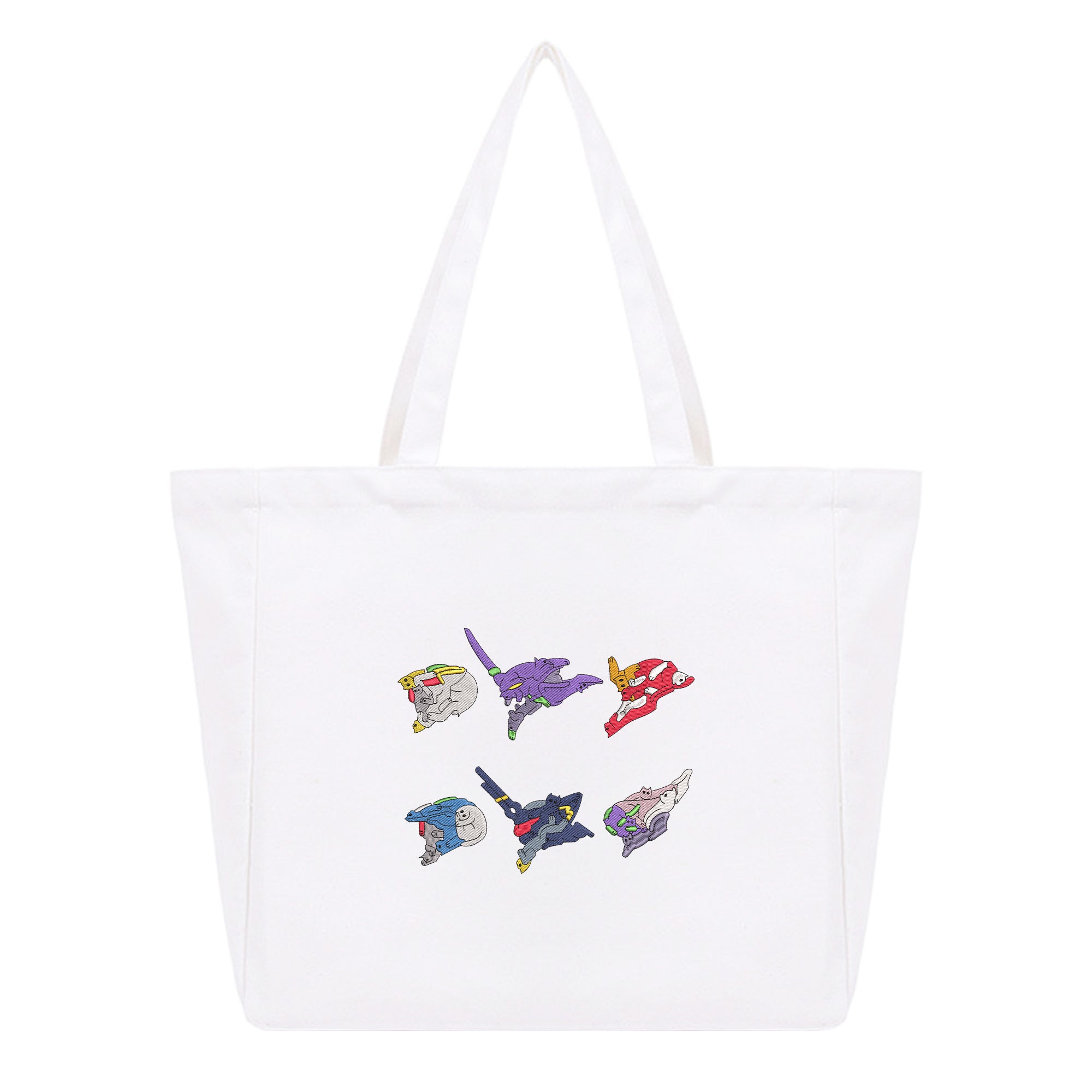 Neon Genesis Evangelion Embroidery Cotton Tote Bag