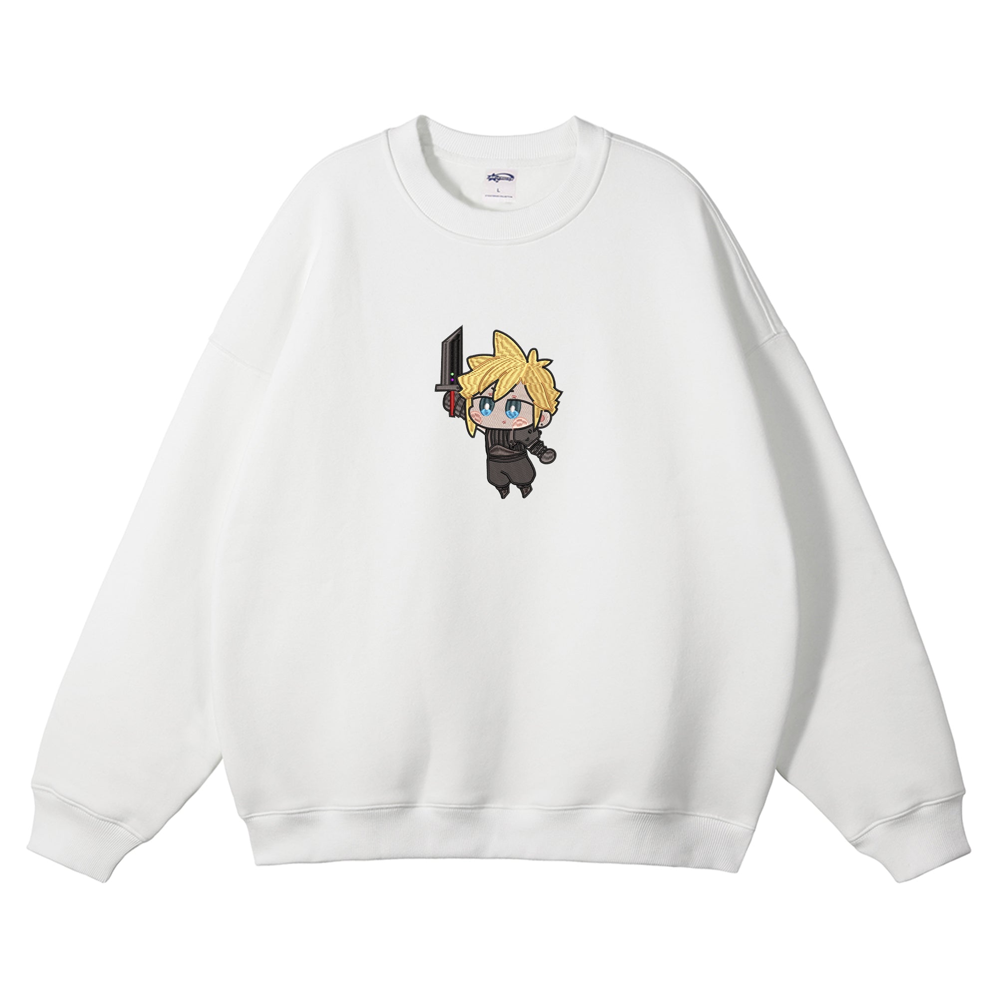 Cloud Strife Embroidered Crewneck Sweatshirt