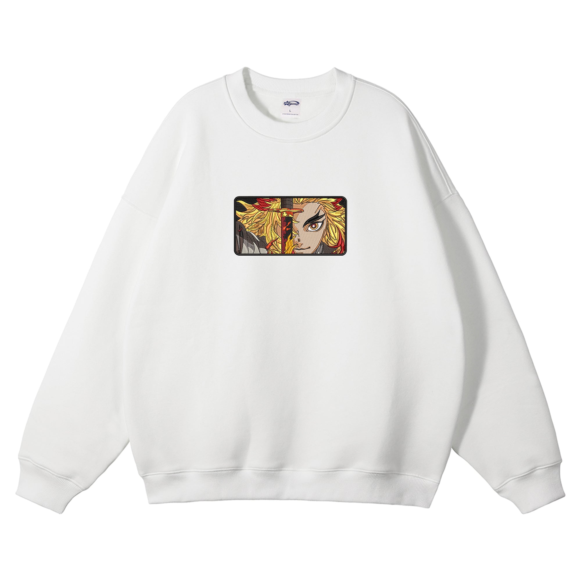 Rengoku Kyoujurou Embroidered Crewneck Sweatshirt