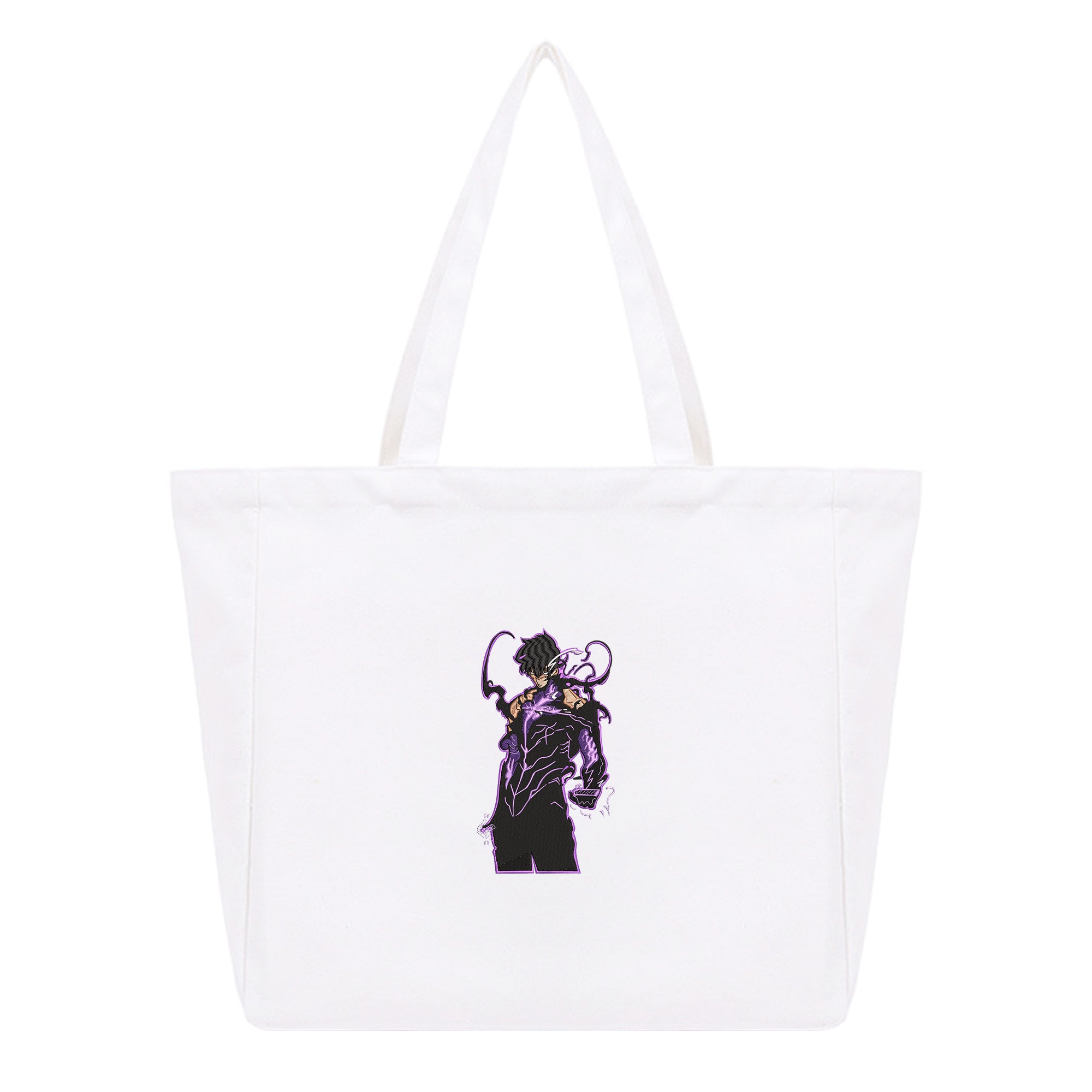 Sung Jin-woo Embroidery Cotton Tote Bag