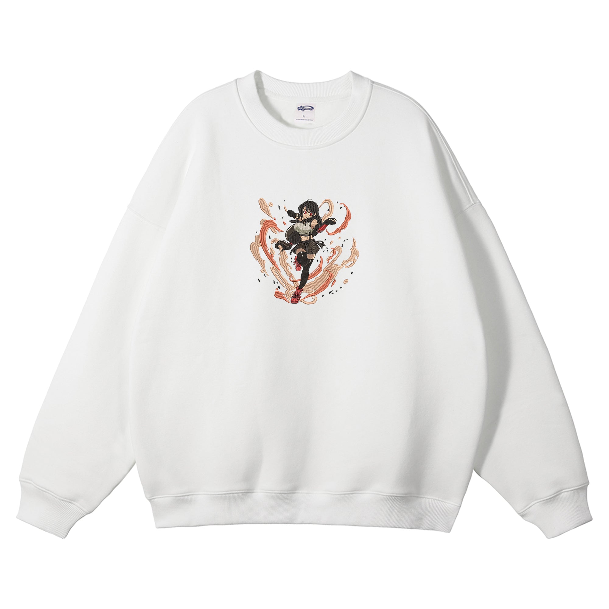 Tifa Lockhart Embroidered Crewneck Sweatshirt