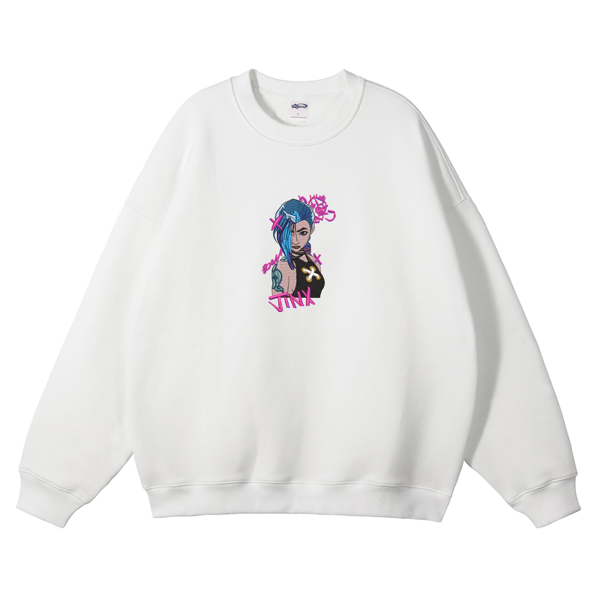 Jinx Embroidered Crewneck Sweatshirt