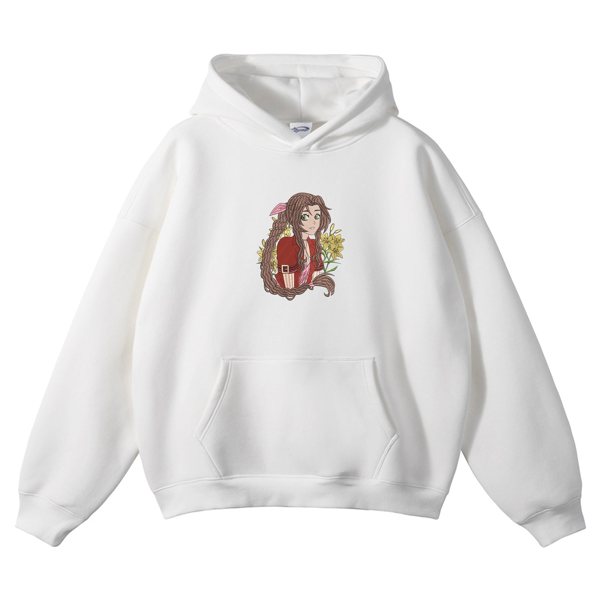 Aerith Gainsborough Embroidered Hoodie