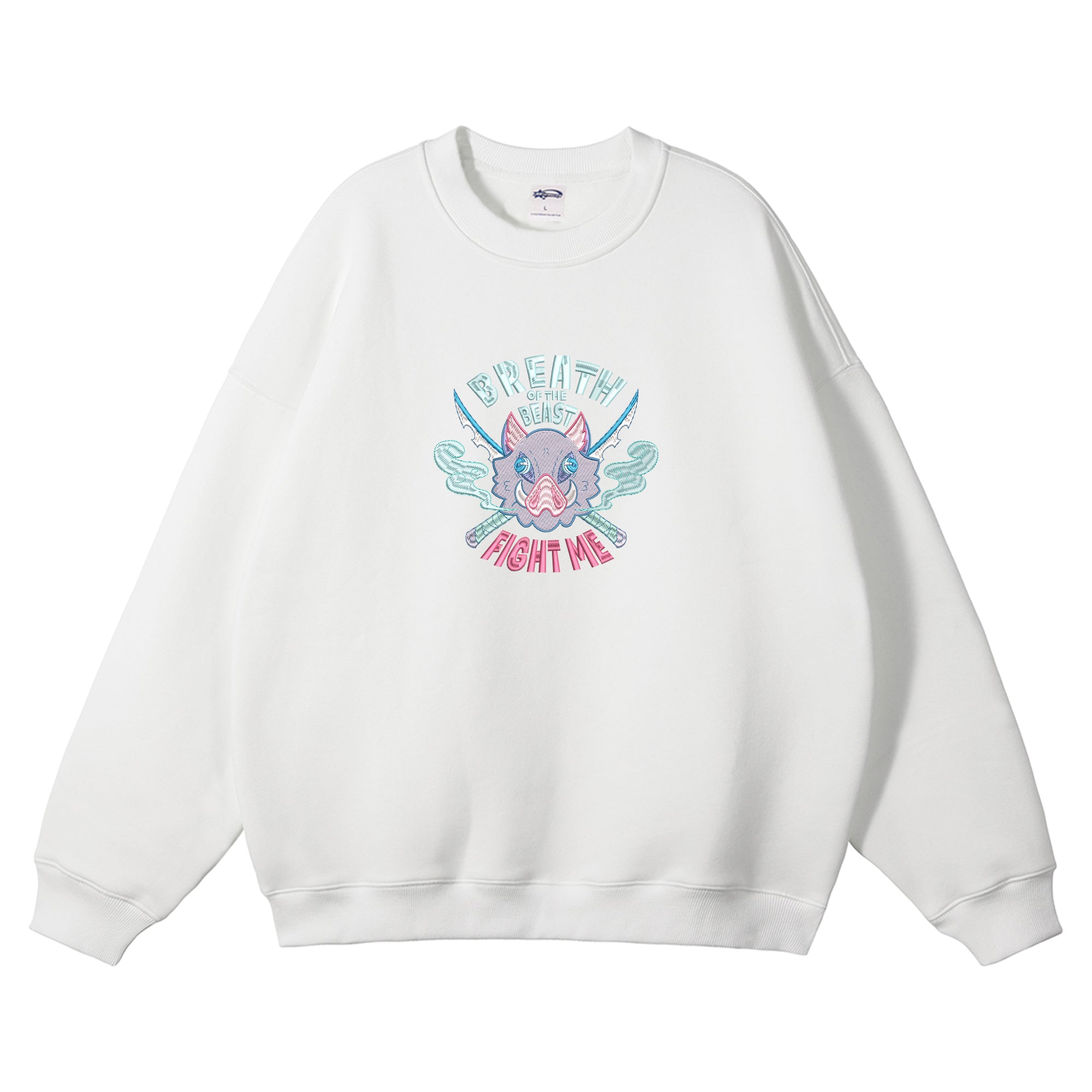 Hashibira Inosuke Embroidered Crewneck Sweatshirt