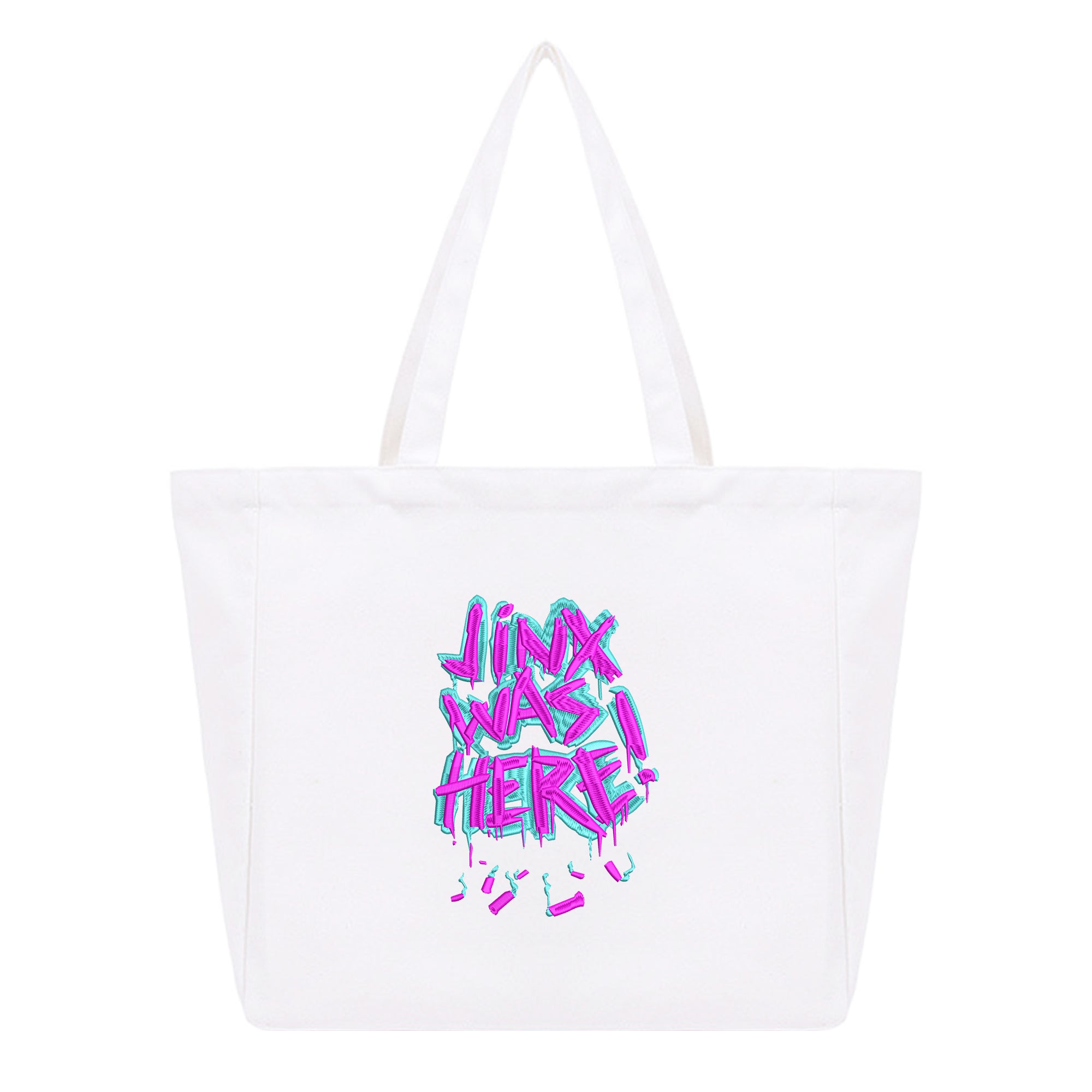 Jinx Embroidery Cotton Tote Bag