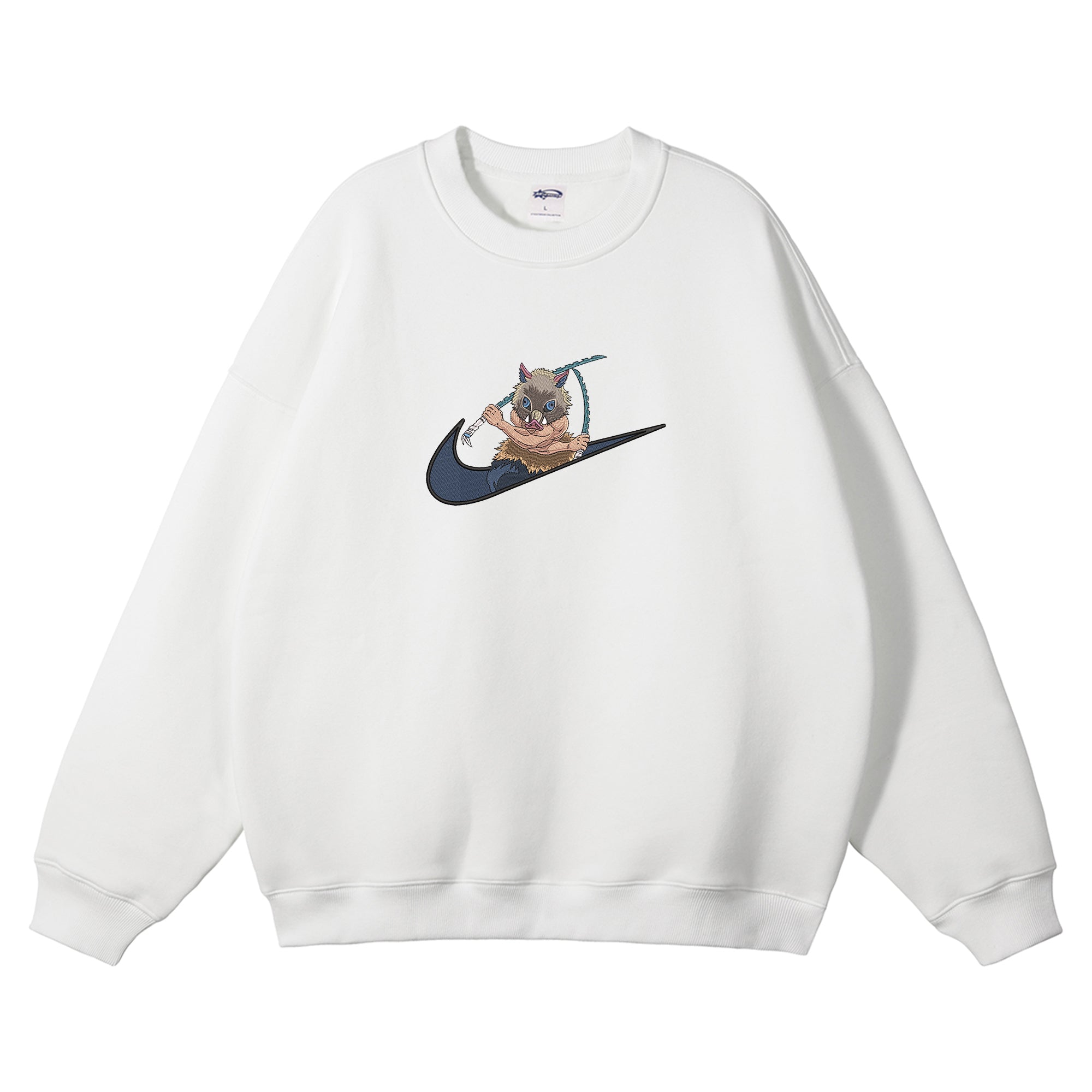 Hashibira Inosuke Embroidered Crewneck Sweatshirt