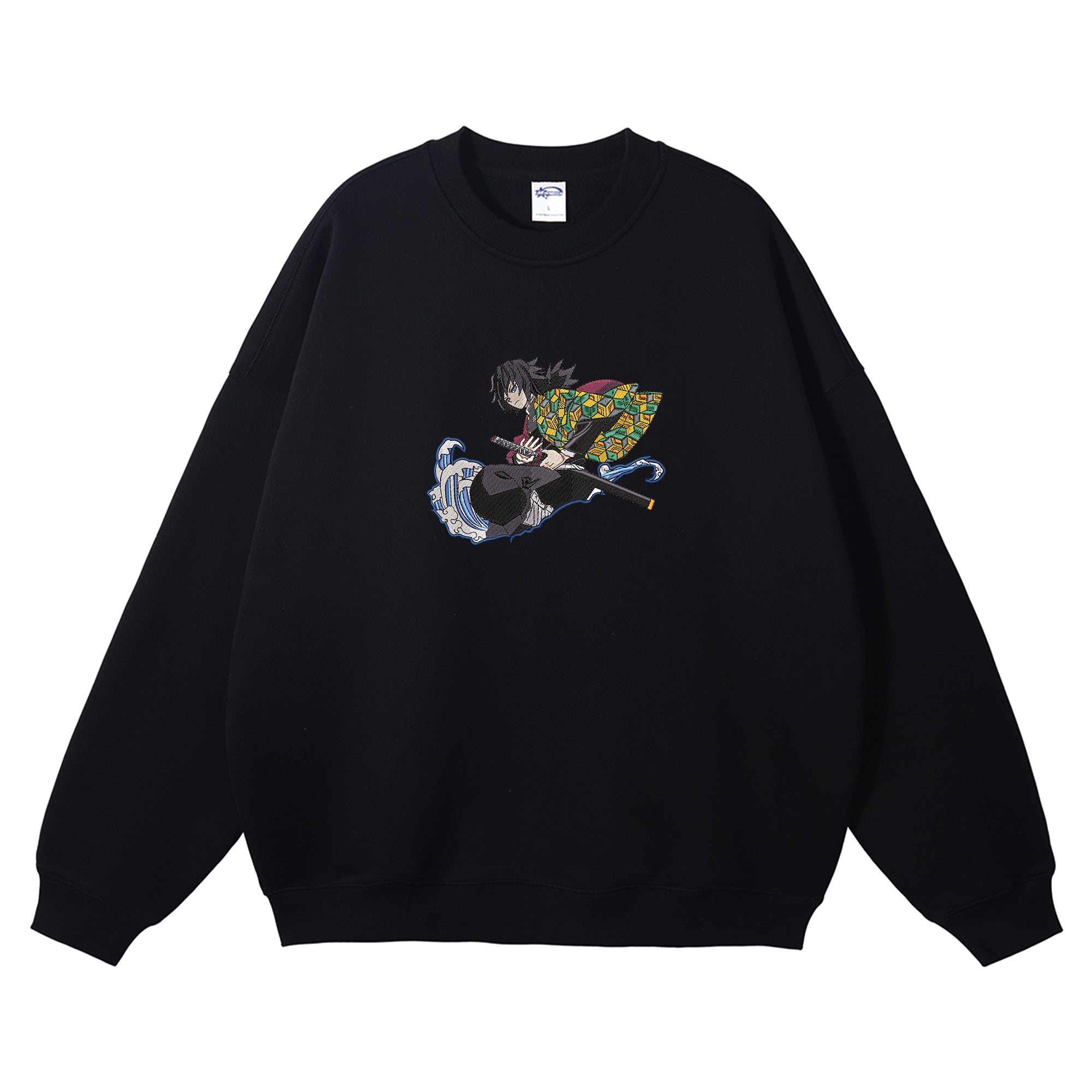 Tomioka Giyuu Embroidered Crewneck Sweatshirt